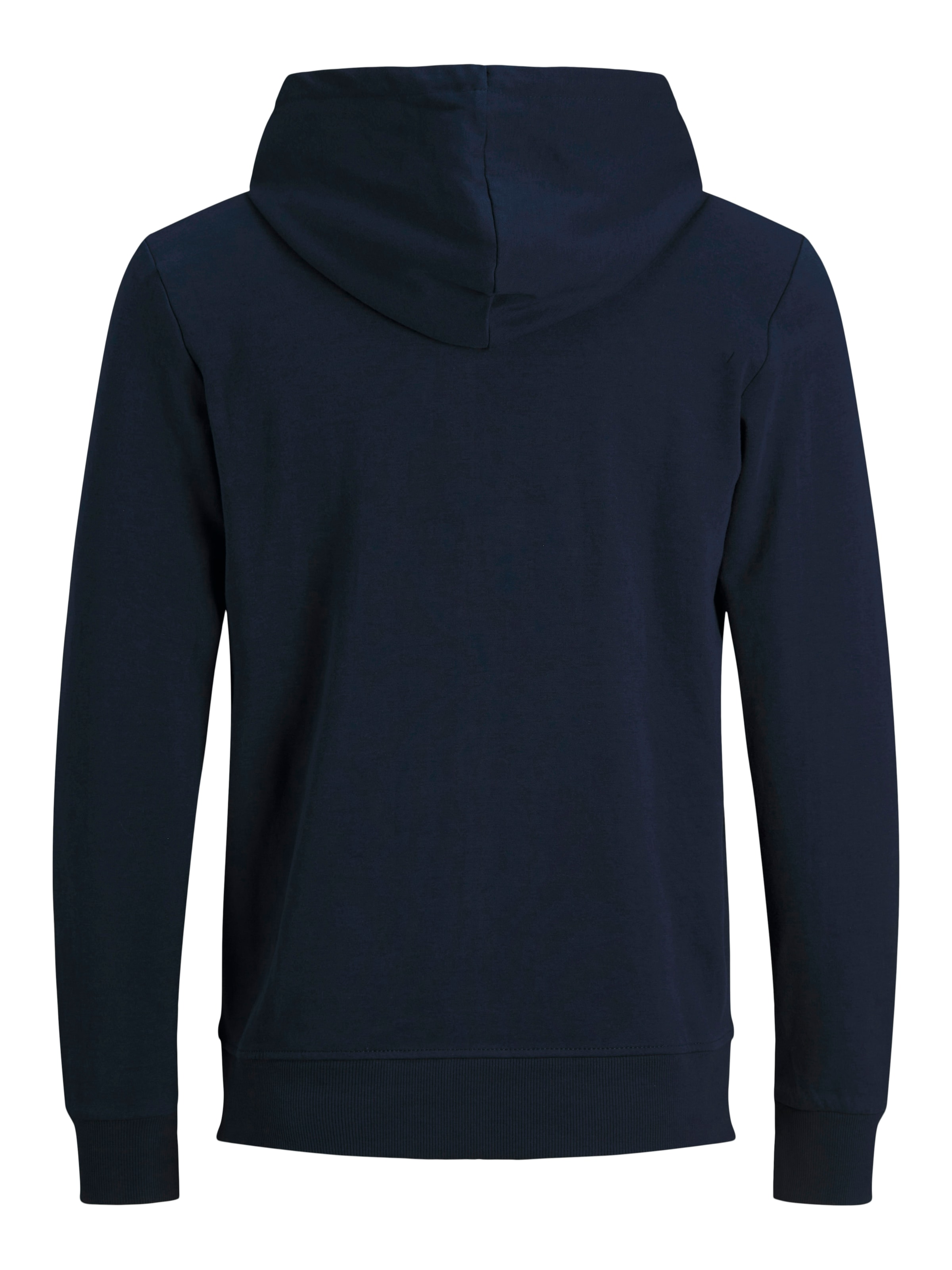 Jack & Jones Kapuzensweatjacke »JJEBASIC Hoodie mit Rippbündchen und angenehmem Tragegefühl« unifarben, modisch, regular fit, Baumwollmischung, Rundhals