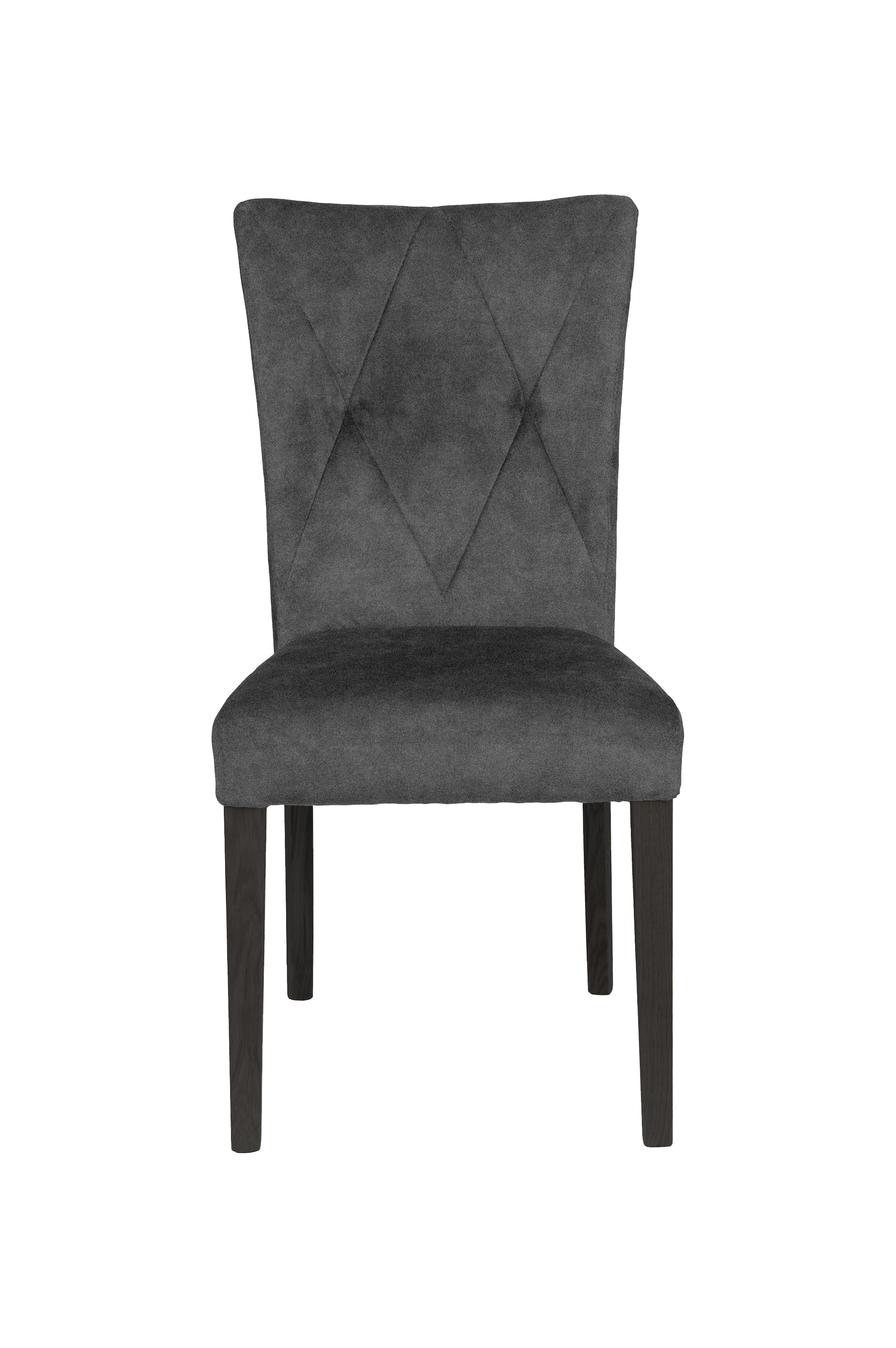 Home affaire 4-Fußstuhl »Diamond«, (Set), 2 St., Samtvelours, Sitz und Ruecken gepolstert