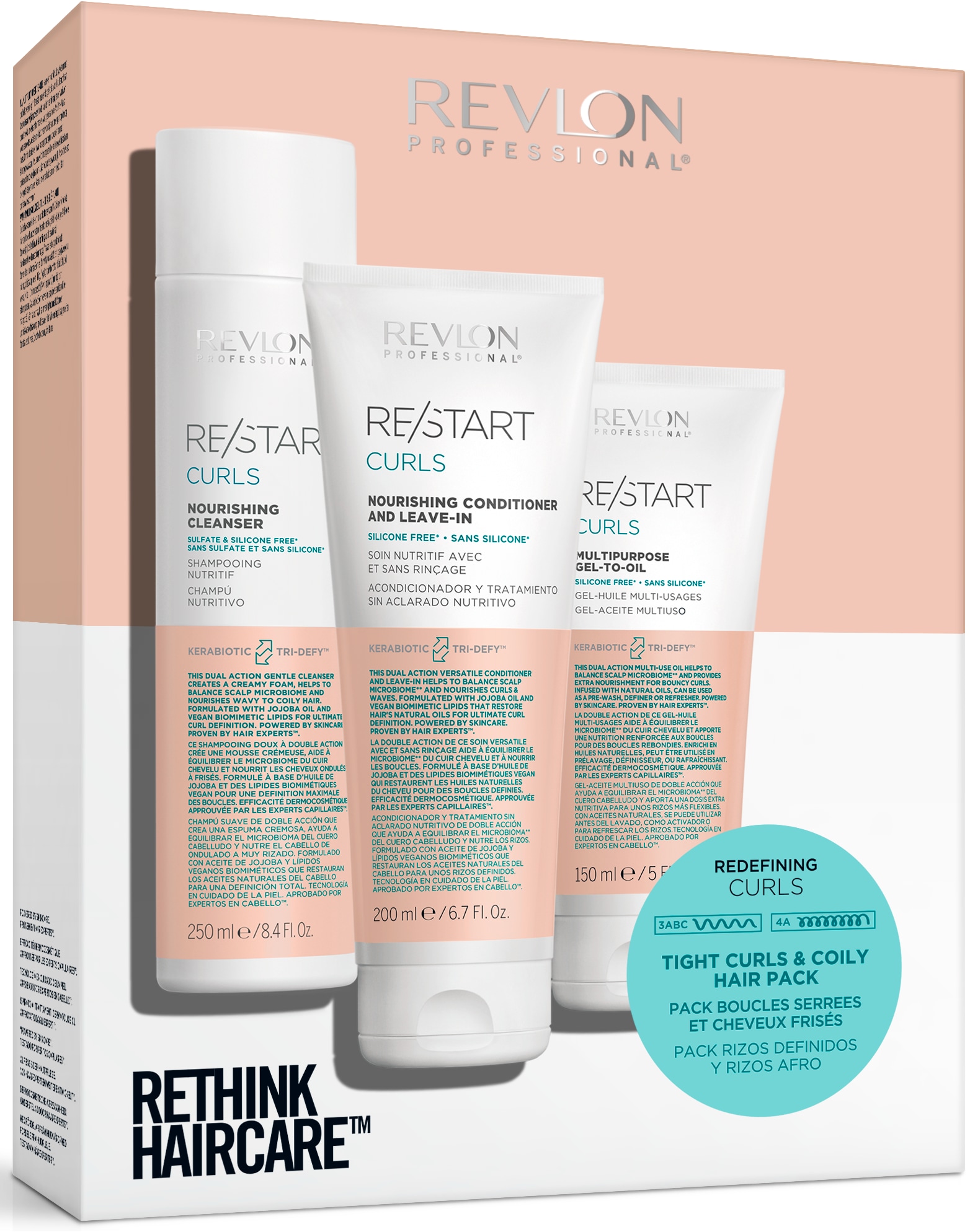 REVLON PROFESSIONAL Haarpflege-Set »CURLS dviratininkų šor...