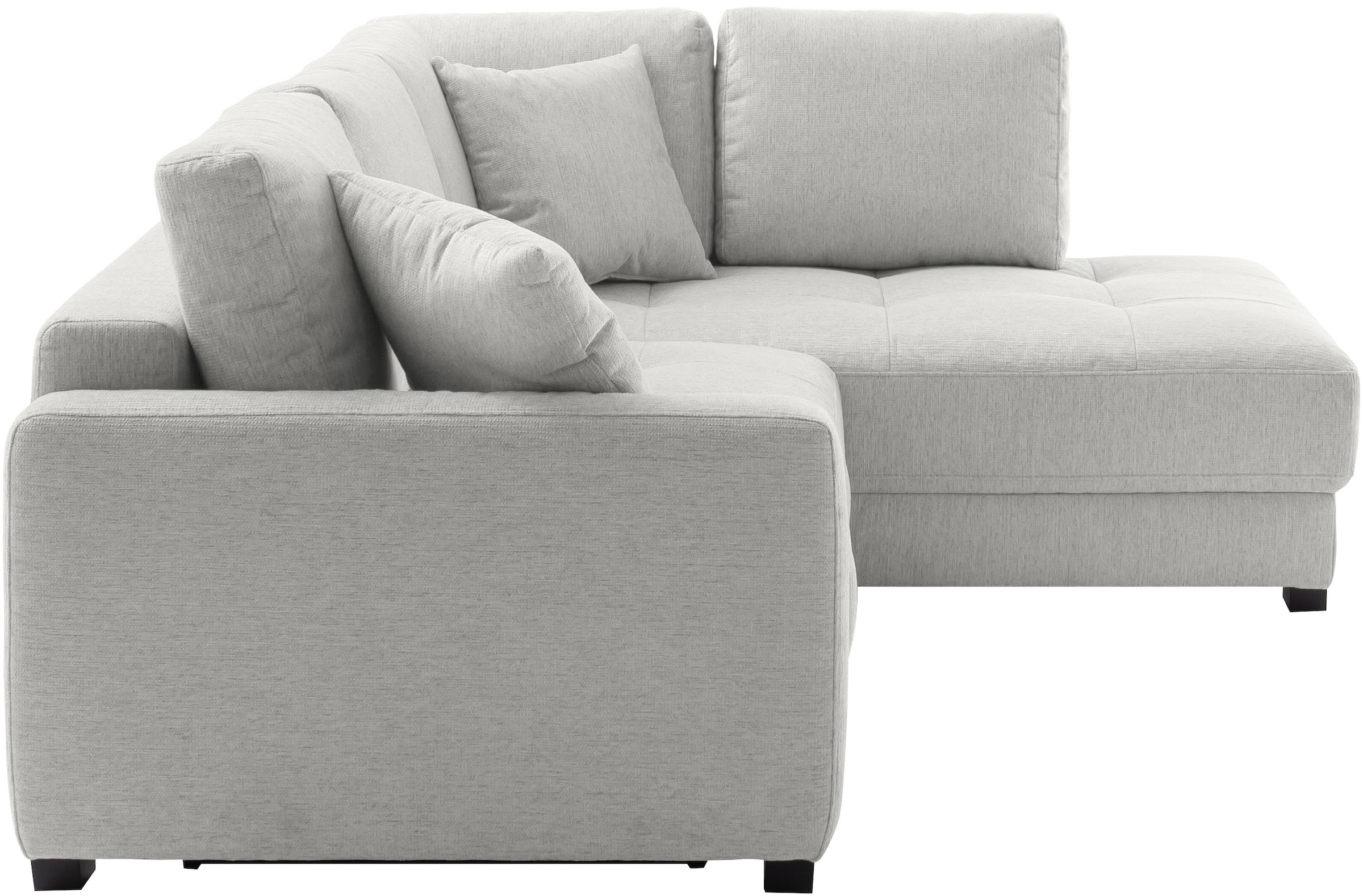Mr. Couch Ecksofa »Pierre, L-Form mit BoxSpring«, Mit Boxpring-Taschenfederkern