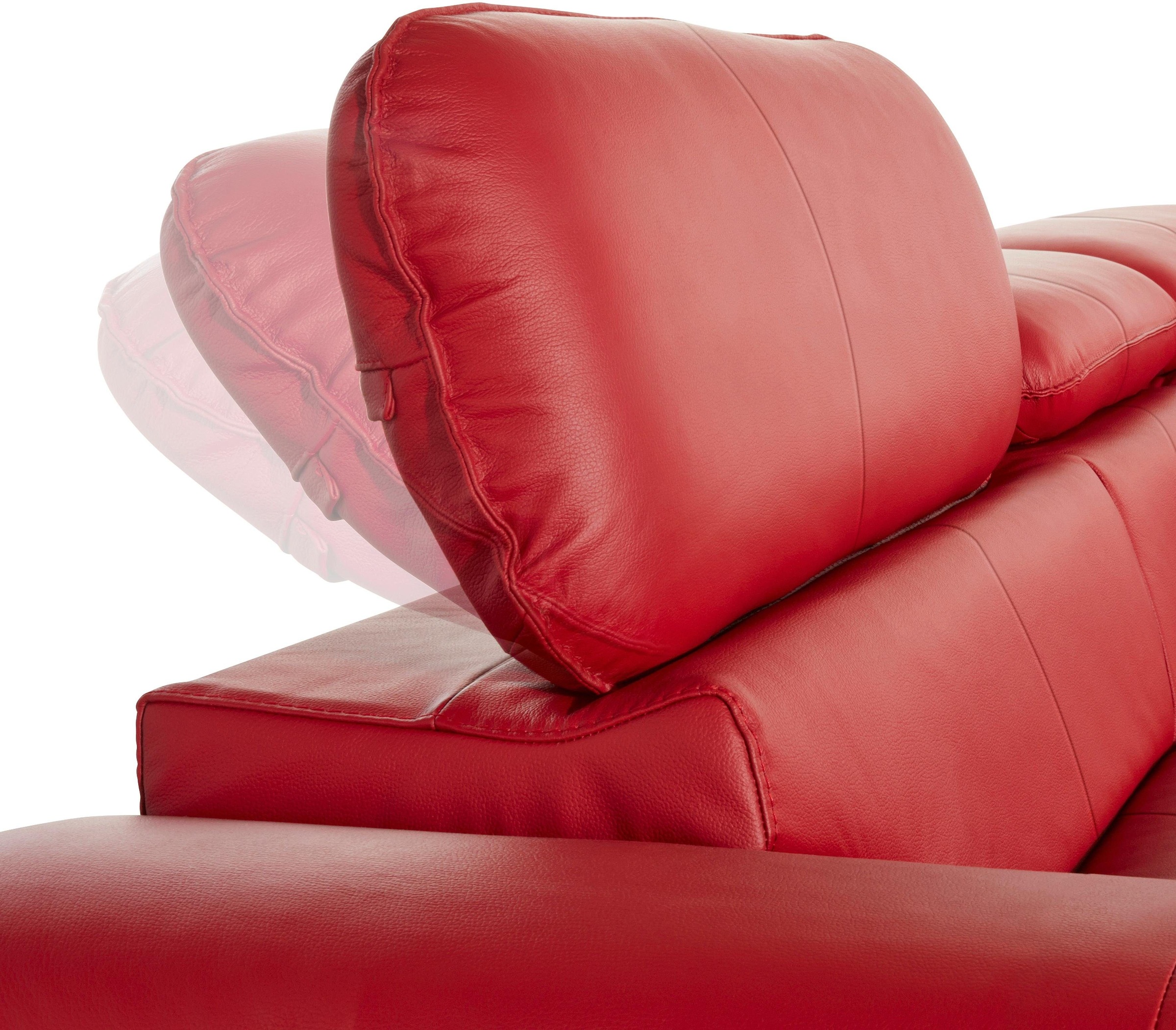 COTTA Polstergarnitur »Driver L-Form«, (Set), Set bestehend aus: Ecksofa mit Kopfteilverstellung & Hocker