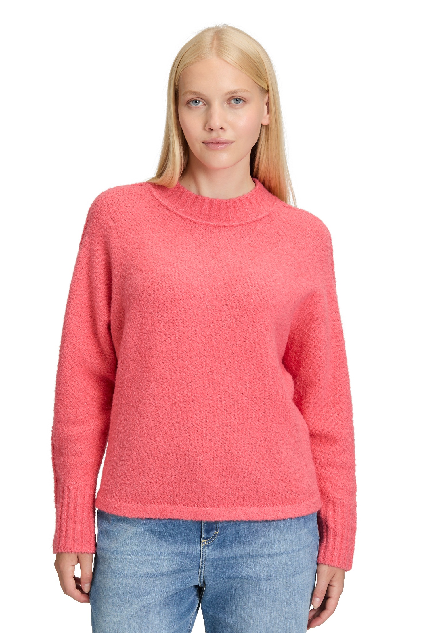 Cartoon Strickpullover "Damen Strickpullover mit Fledermausärmeln" 1 Stk. t günstig online kaufen