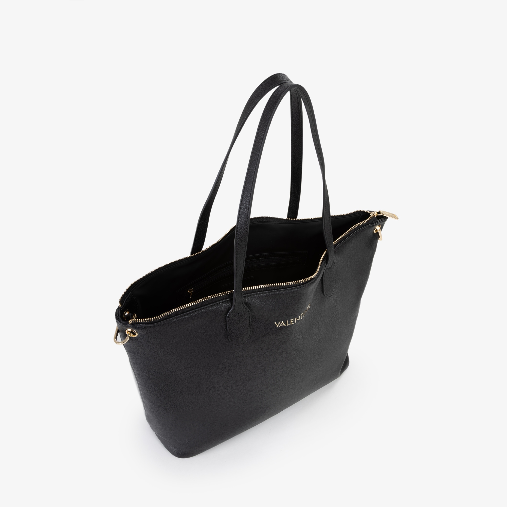 VALENTINO BAGS Shopper »DEA RE« Damen Umhängetasche, Handtasche mit goldfarbenem Logoschriftzug