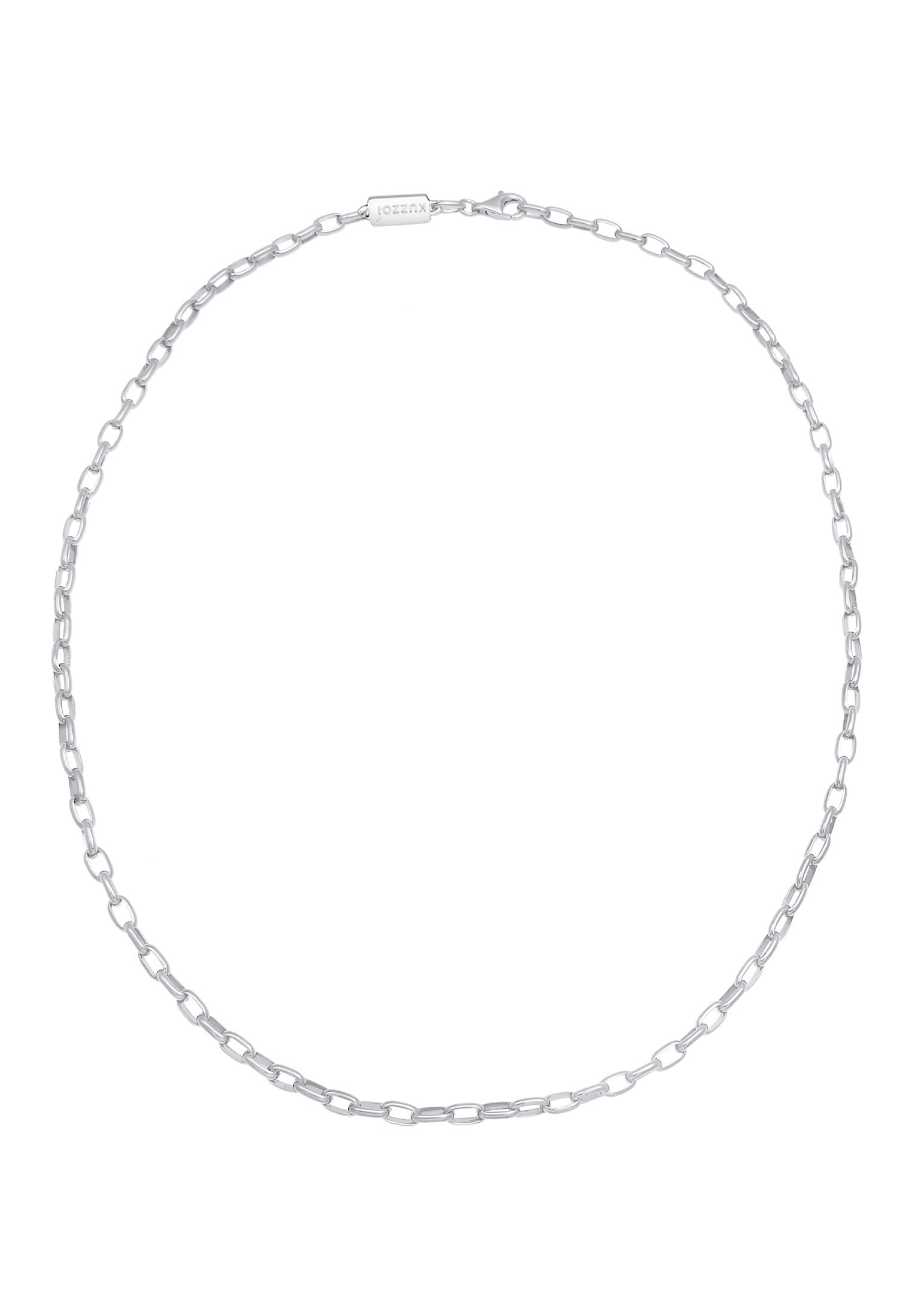 Kuzzoi Silberkette »Halskette Herren Ankerkette Oval 925 Silber«