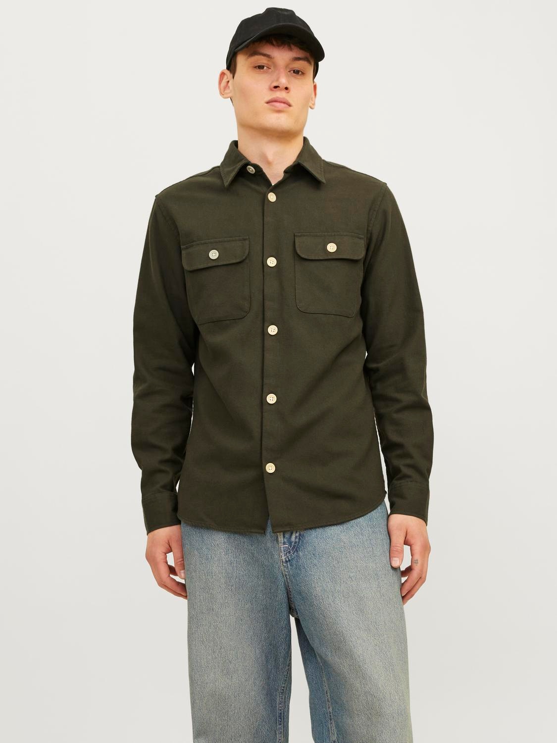 Jack & Jones Langarmhemd "JJEDARREN OVERSHIRT LS NOOS" günstig online kaufen