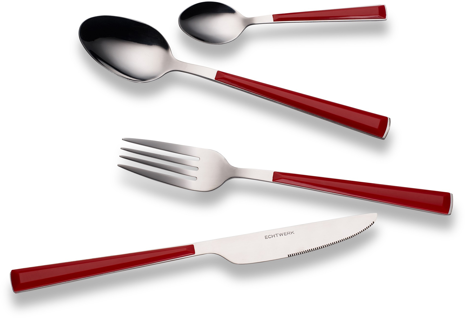 ECHTWERK Besteck-Set "Basic" Camping/Picknickbesteck, Kunststoffgriffe günstig online kaufen
