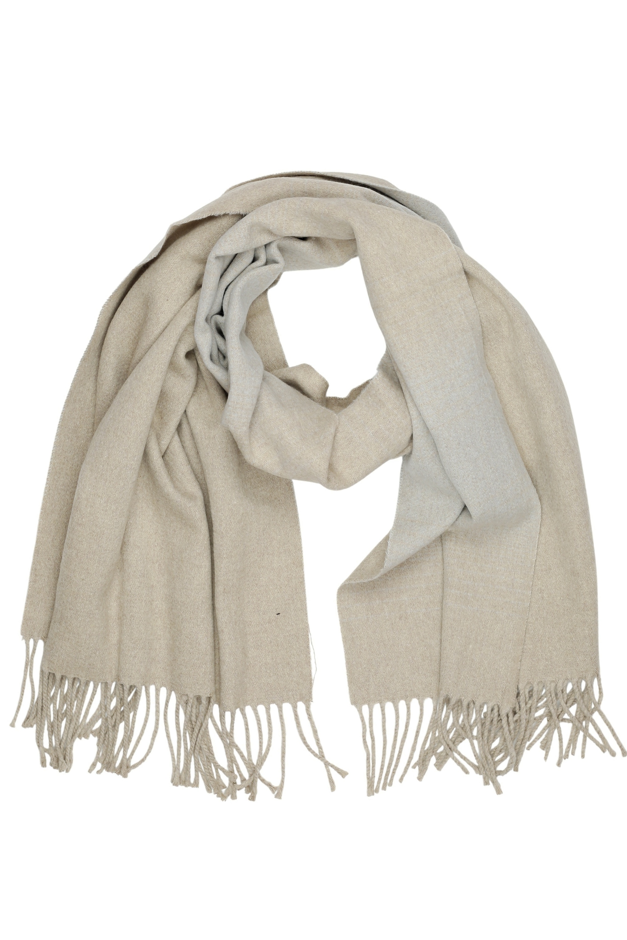 COLLEZIONE ALESSANDRO Wollschal "Greige", in modischem beige-grau, Made in günstig online kaufen