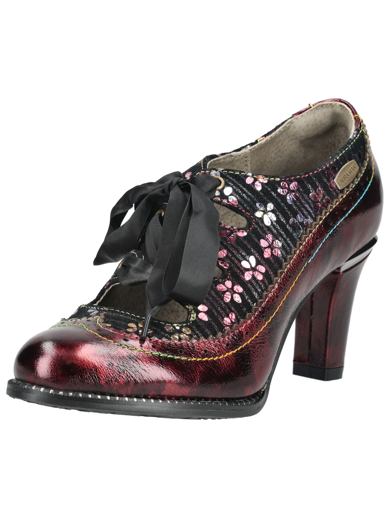 LAURA VITA High-Heel-Pumps "LAURA VITA Pumps Leder/Textil"