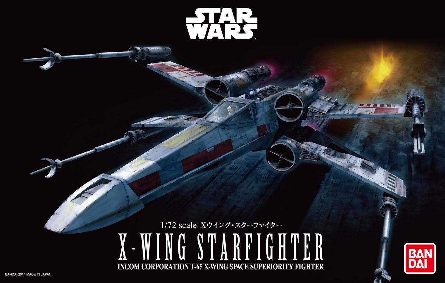 Bandai Modellbausatz »Star Wars X-Wing Starfighter«, 1:72, mit 2 Figuren