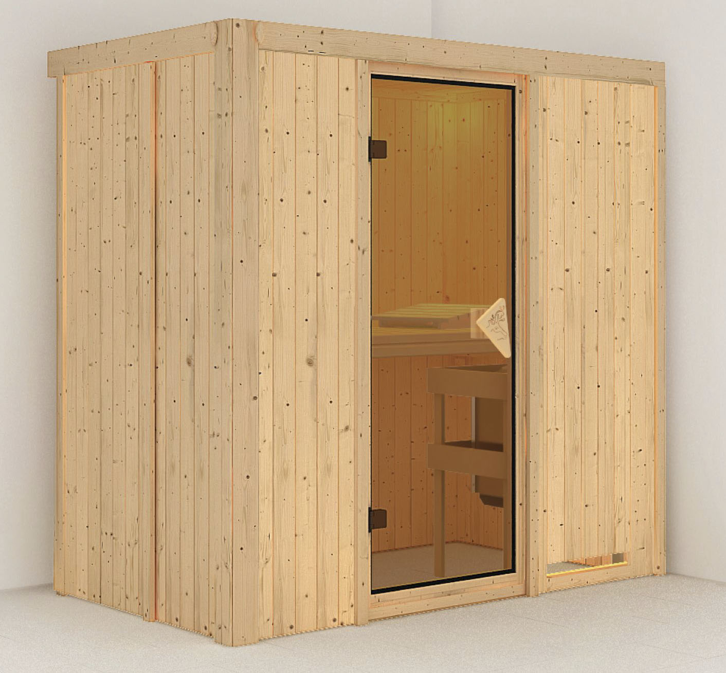 Thumbnail - Karibu Sauna "Vada" Set, Ofen 9 kW integr. Strg