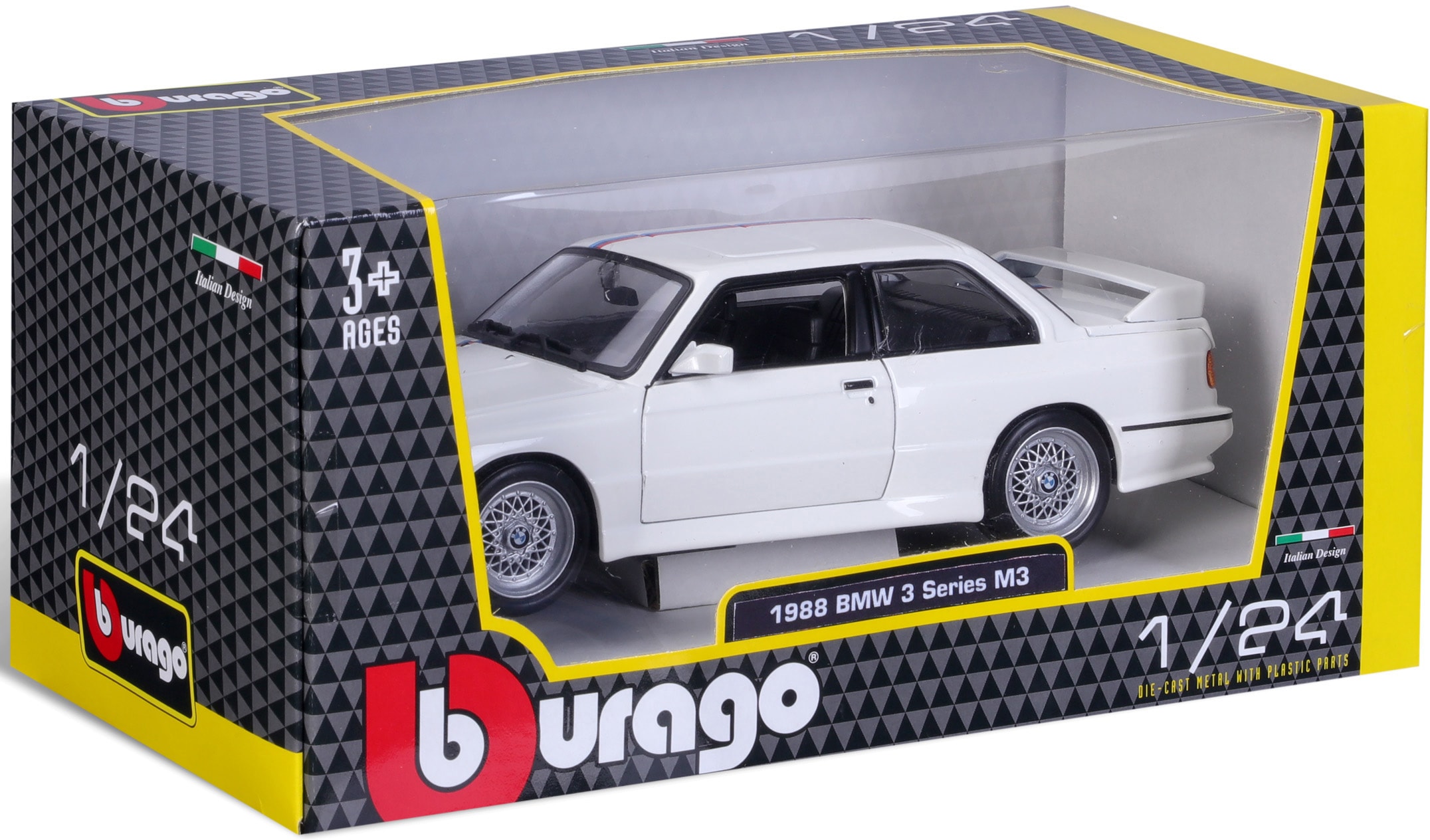 Bburago Sammlerauto »BMW M3 (E30) 88, weiß«, 1:24