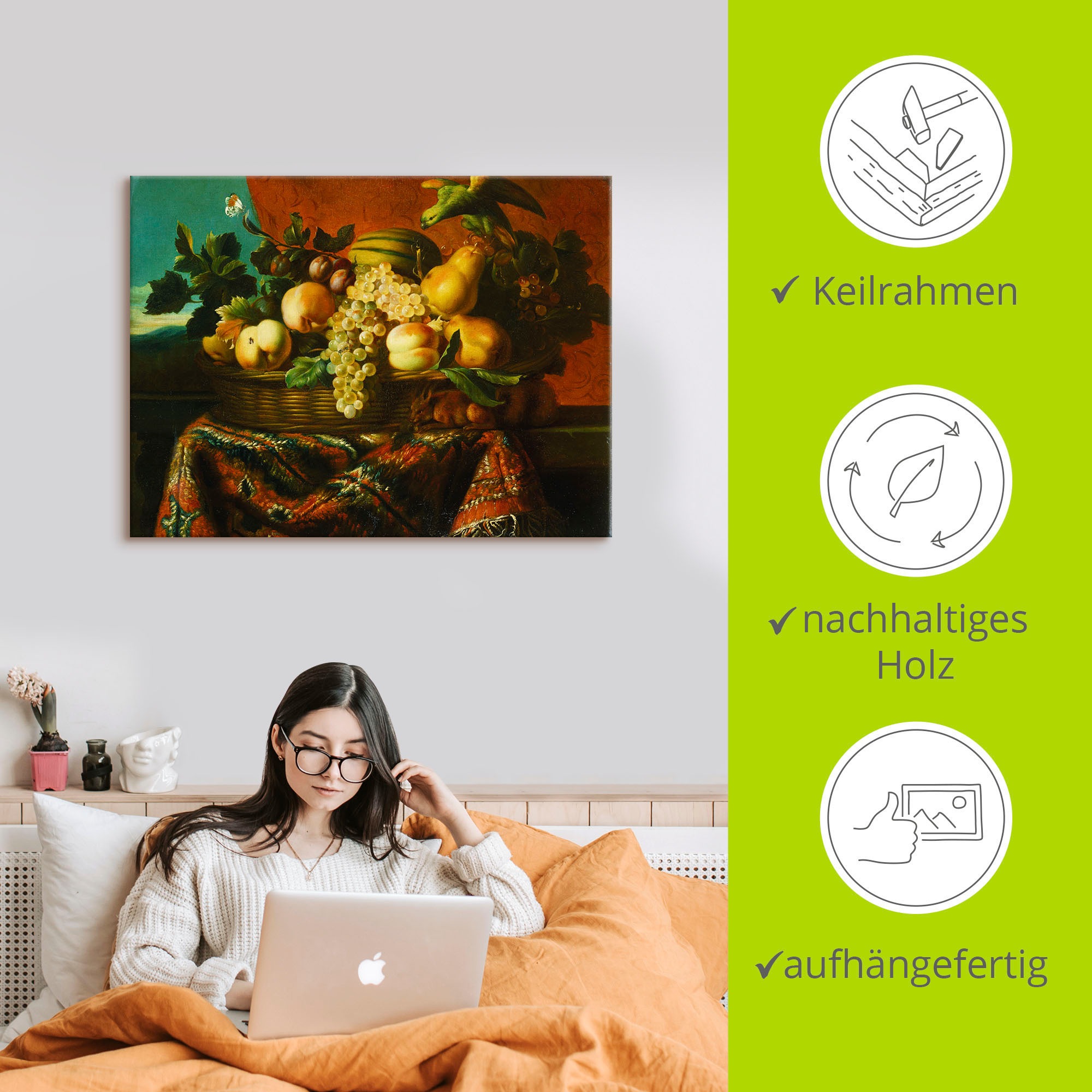 Artland Wandbild »Stillleben«, Arrangements, (1 St.), als Leinwandbild, Poster in verschied. Größen