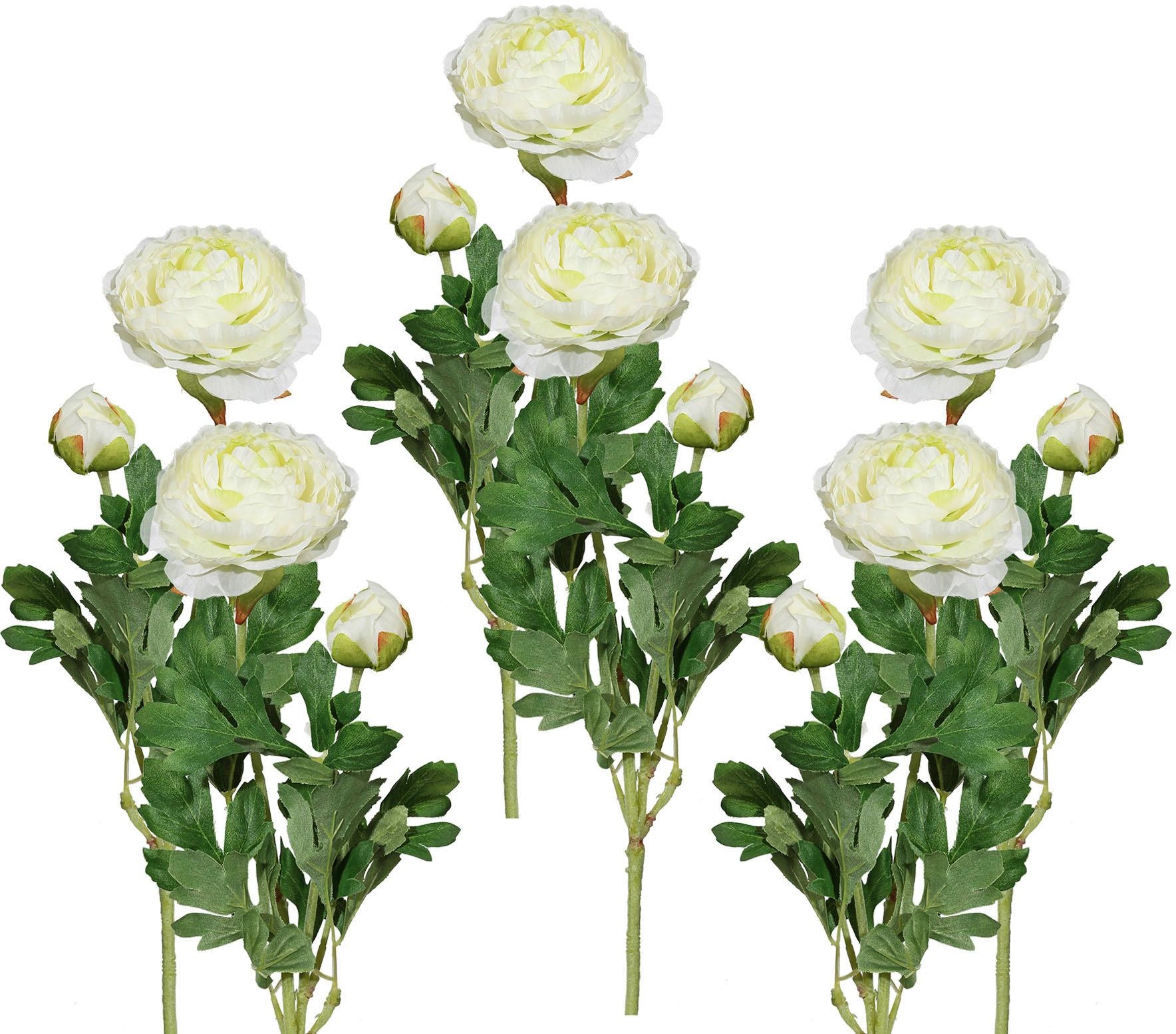 Creativ green Kunstblume "Ranunkel" für schöne Arrangements wie Sträuße und Gestecke