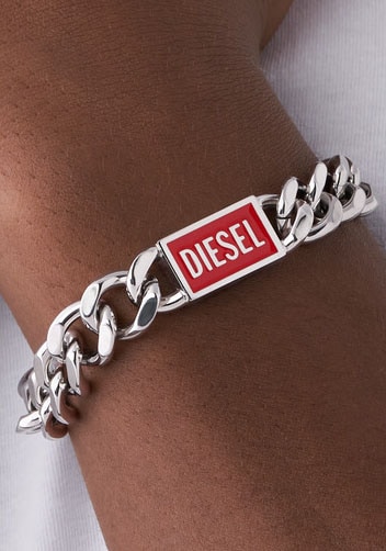 Diesel Armband »Schmuck Edelstahl zu Armschmuck Sneaker, Shirt, Hoodie, Jeans, BAUR | Panzerkette«, Geschenk! - Parfüm Underwear
