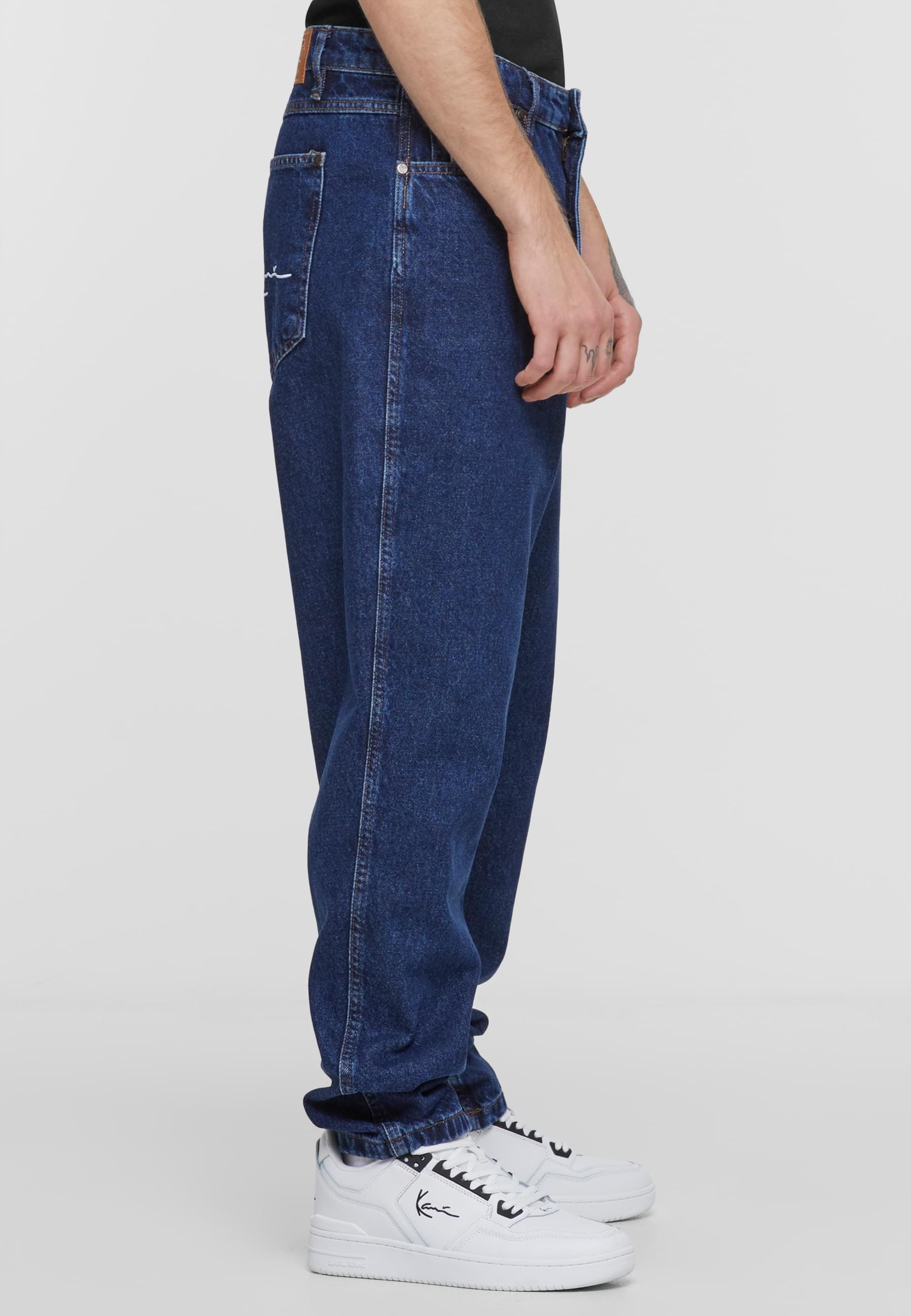 Karl Kani Bequeme Jeans »Karl Kani Herren KK Small Signature Tapered Five Pocket Denim«