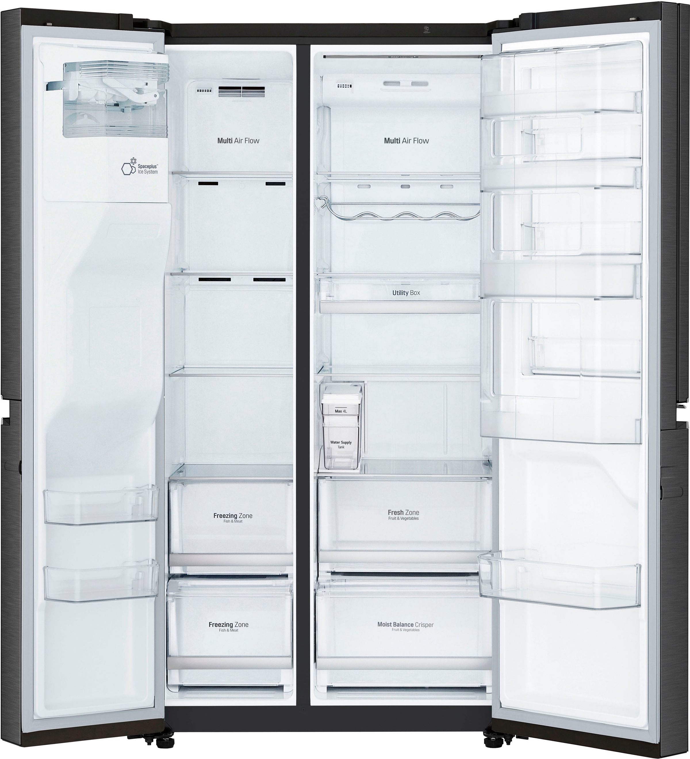 LG Side-by-Side, GSJ761MCEE, 179 cm hoch, 91,2 cm breit