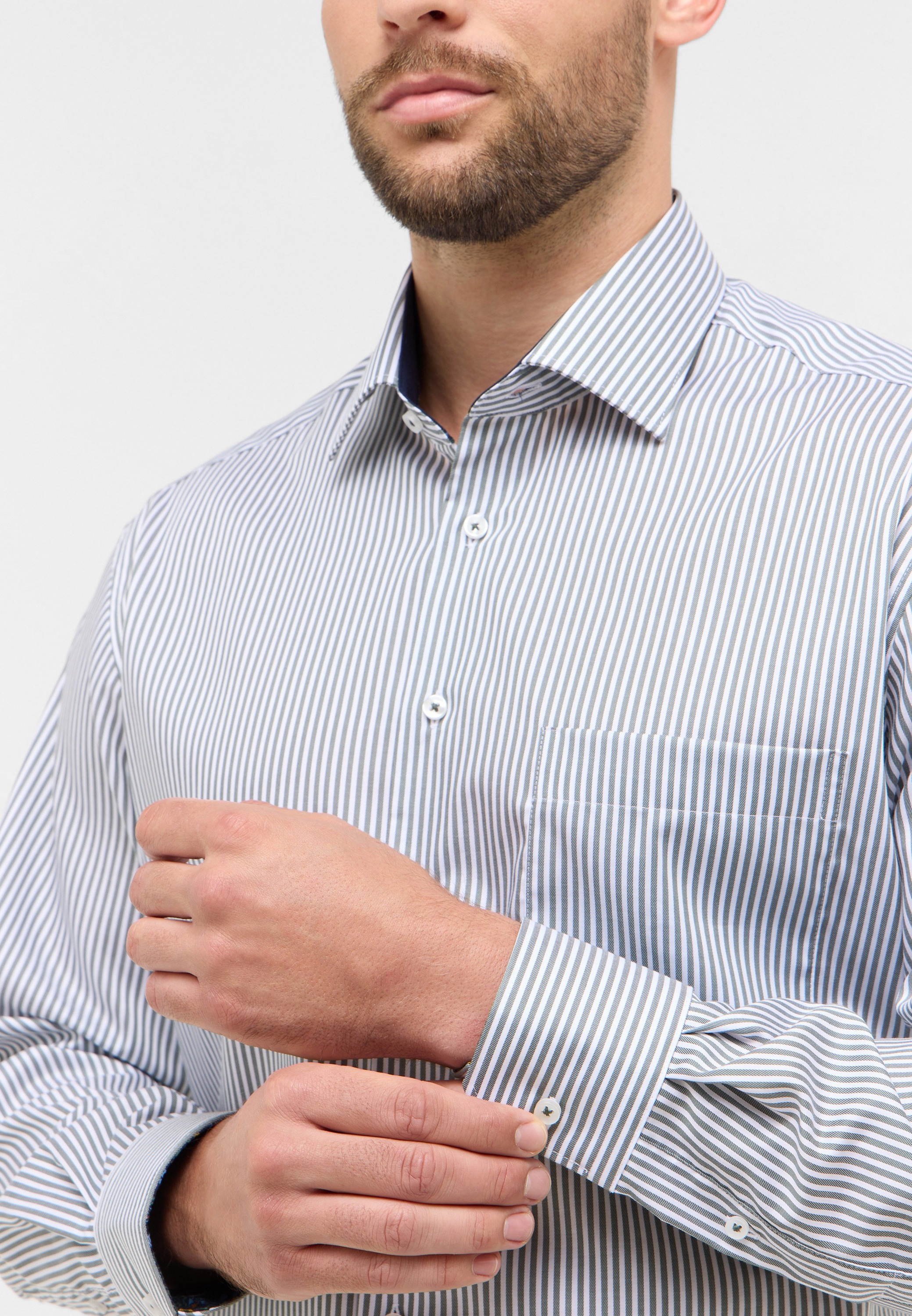 Thumbnail - Eterna Langarmhemd "COMFORT FIT" NON IRON (bügelfrei)