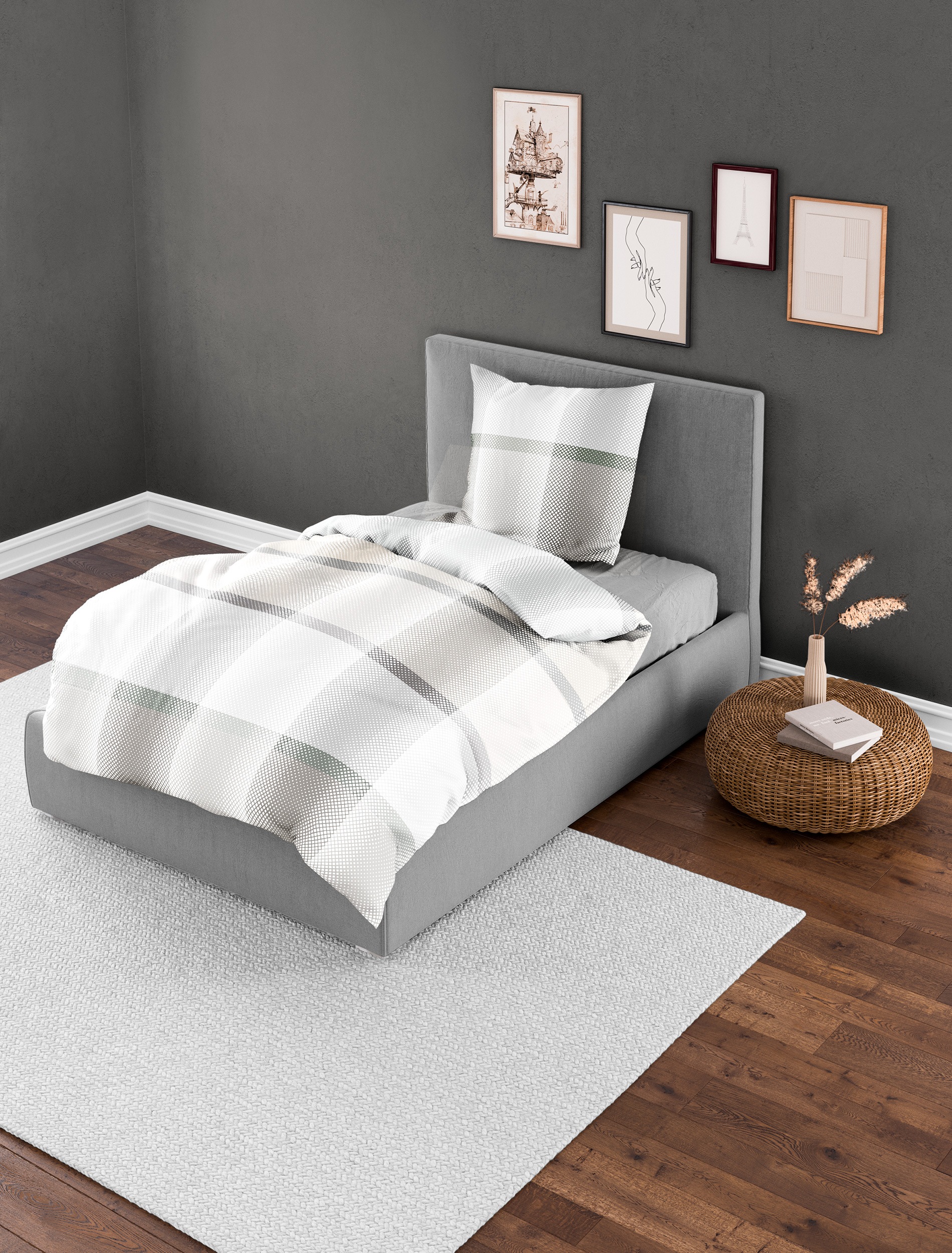 BIERBAUM Bettwäsche "2345BW4121" 2 Stk. Bettwäsche, 100 % Baumwolle, pflege günstig online kaufen