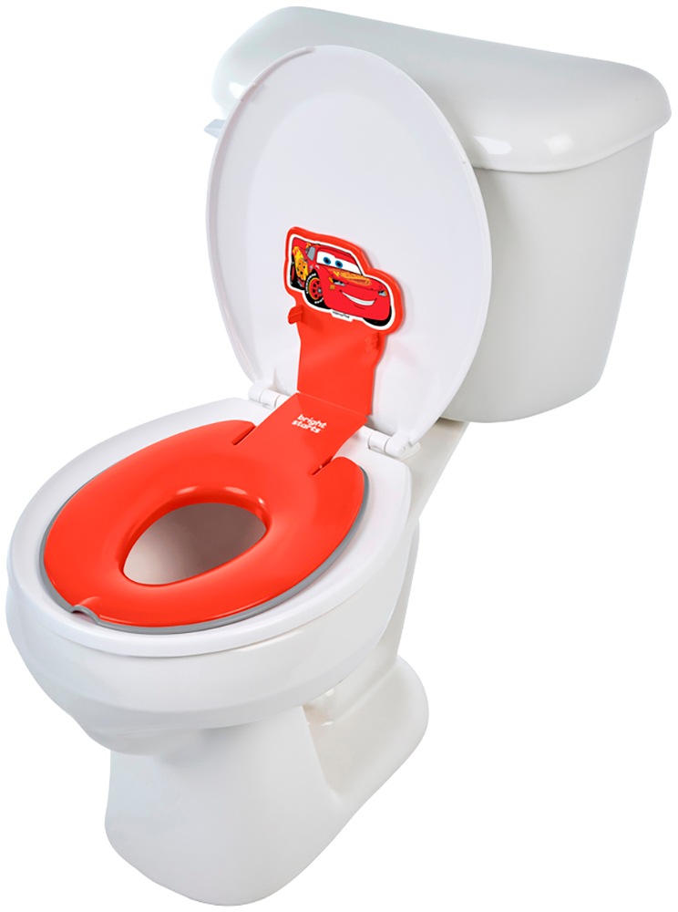 Bright Starts Toilettentrainer "Disney Baby Flip & Sit Toilettensitz - Cars"