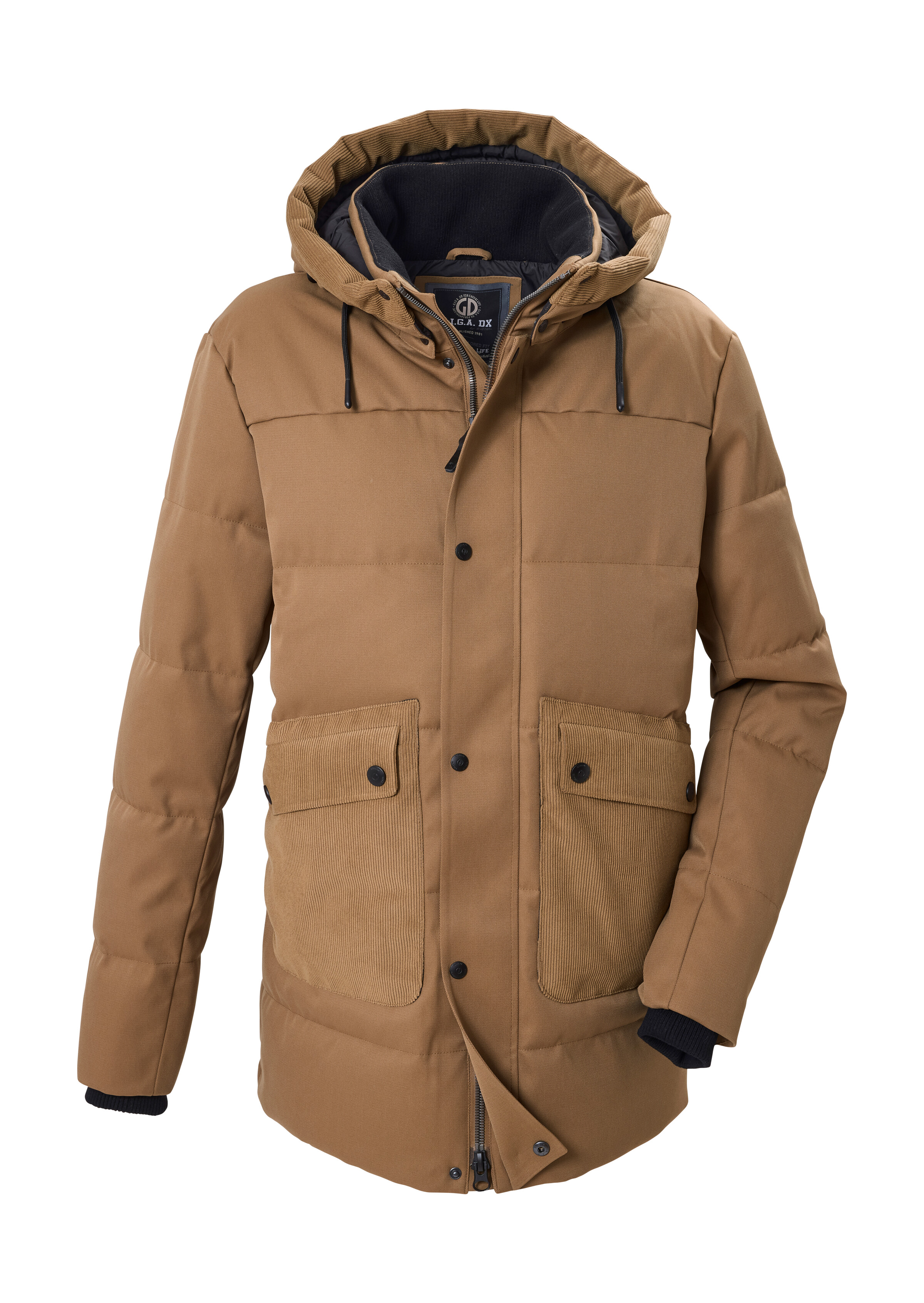 G.I.G.A. DX by killtec Steppjacke "GW 22 MN QLTD JCKT" Wasser- und windabweisende Steppjacke mit abnehmbarer Kapuze