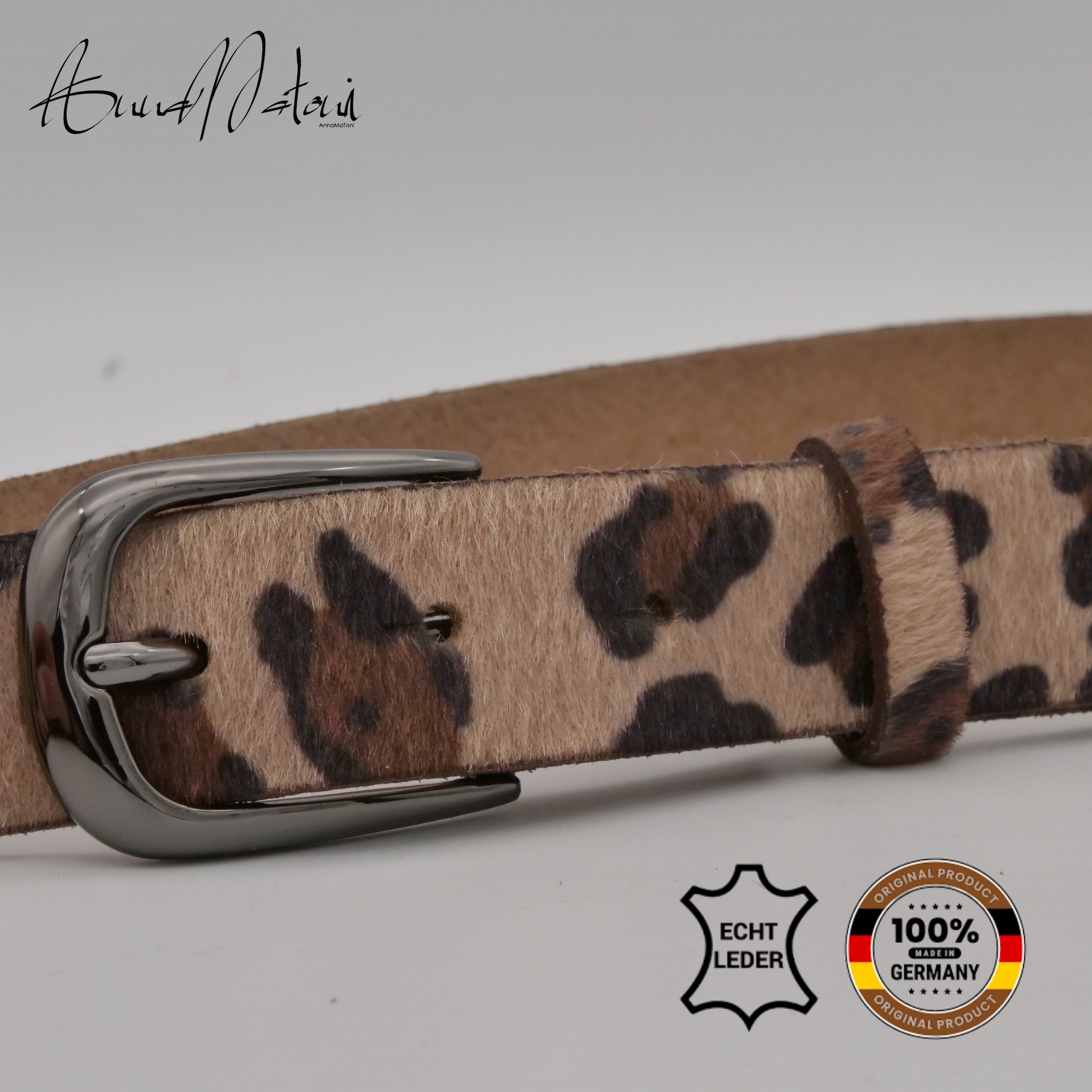AnnaMatoni Ledergürtel "AnnaMatoni Damen Ledergürtel in hochwertigem Kunstf günstig online kaufen