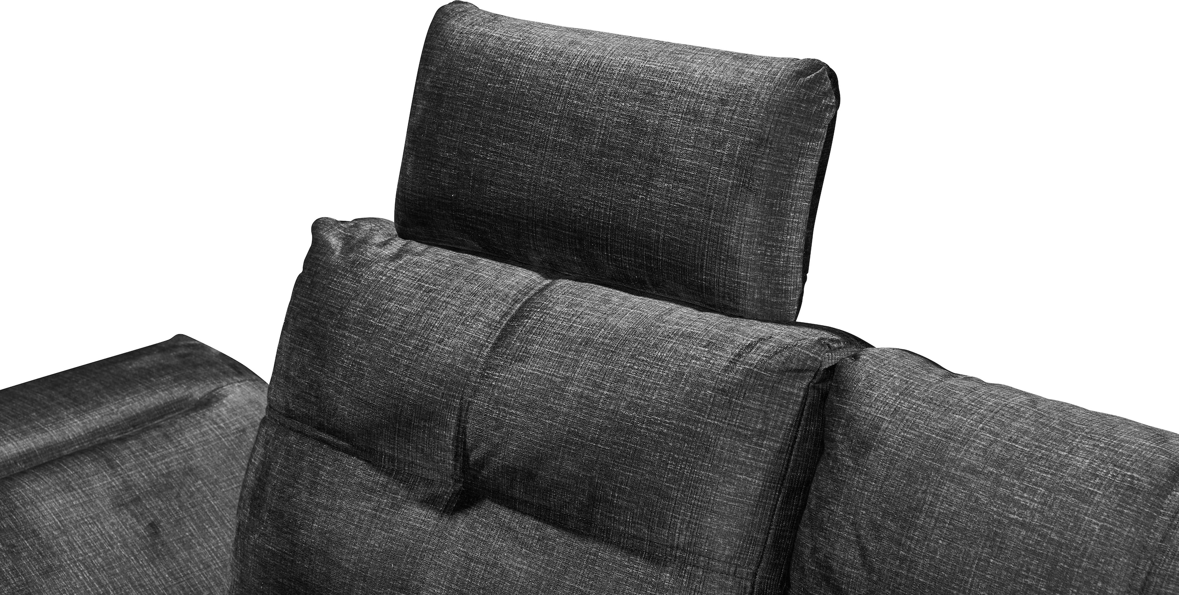 ED EXCITING DESIGN Ecksofa »Alija L-Form«, mit Bettfunktion, Armteilverstellung & Kopfstützen