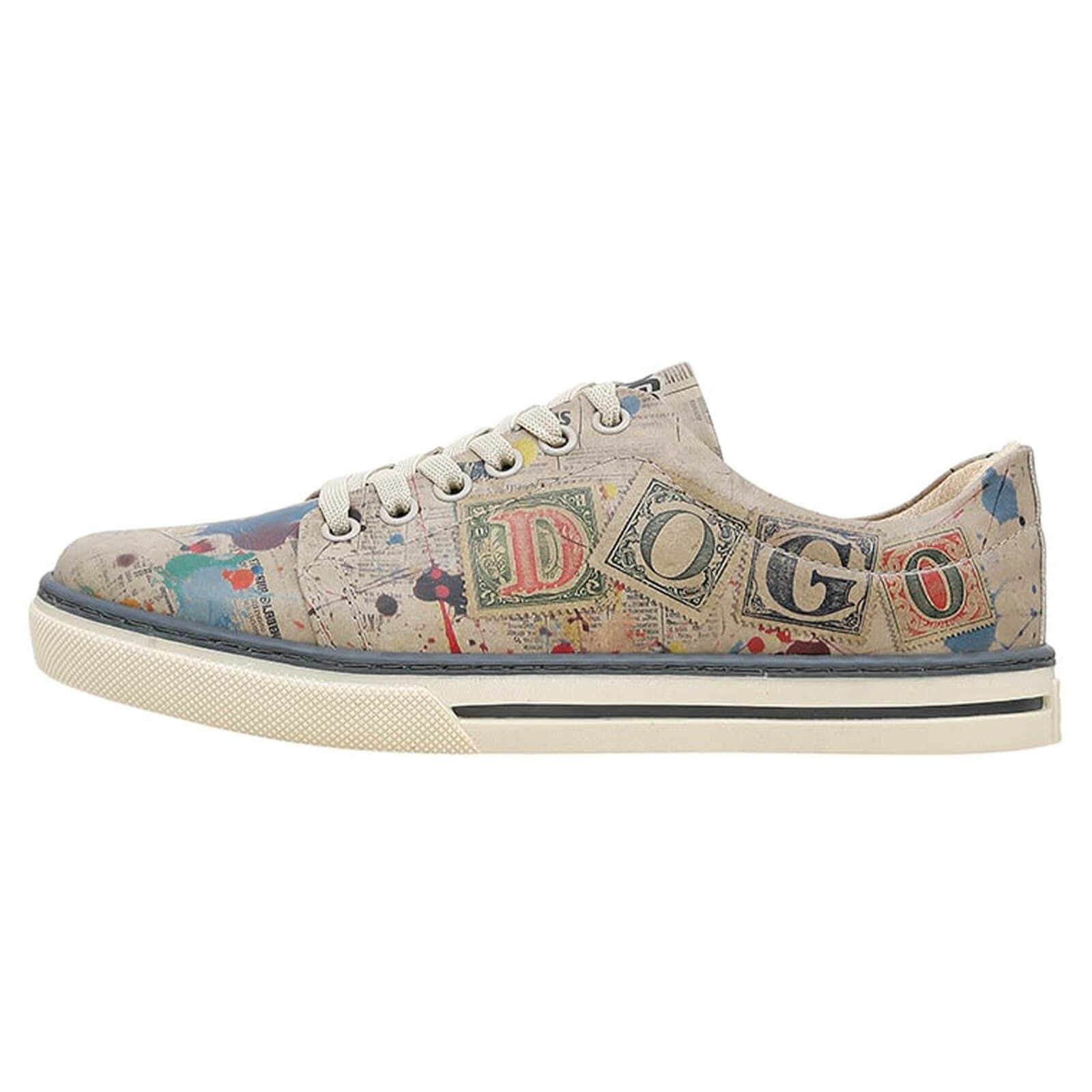 DOGO 1100000002199 "Classic Schnürsneaker Dogo Stamp Damen Sneaker" Handgefertigt