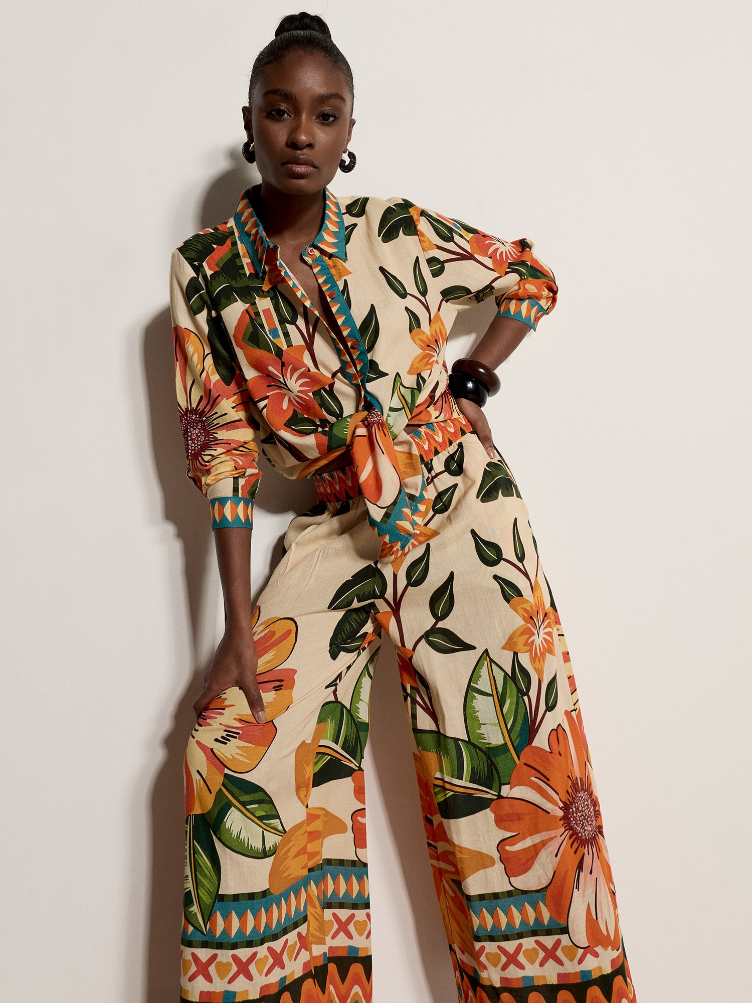 Apricot Culotte »Culotte mit tropischem Blumenmuster«  mit elastischem Bund