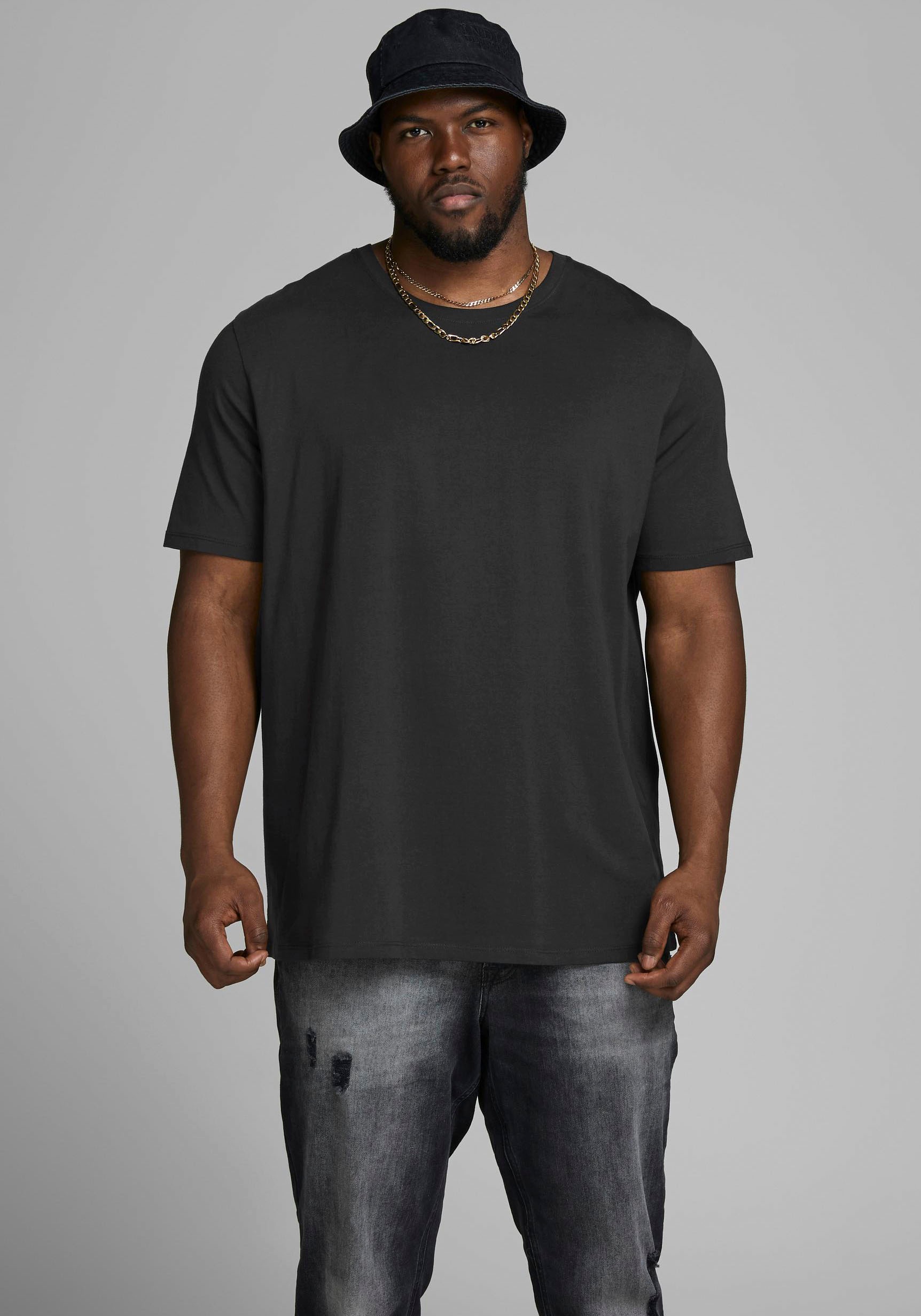 Jack & Jones PlusSize Rundhalsshirt "JJEORGANIC BASIC TEE SS O-NECK NOOS PL günstig online kaufen