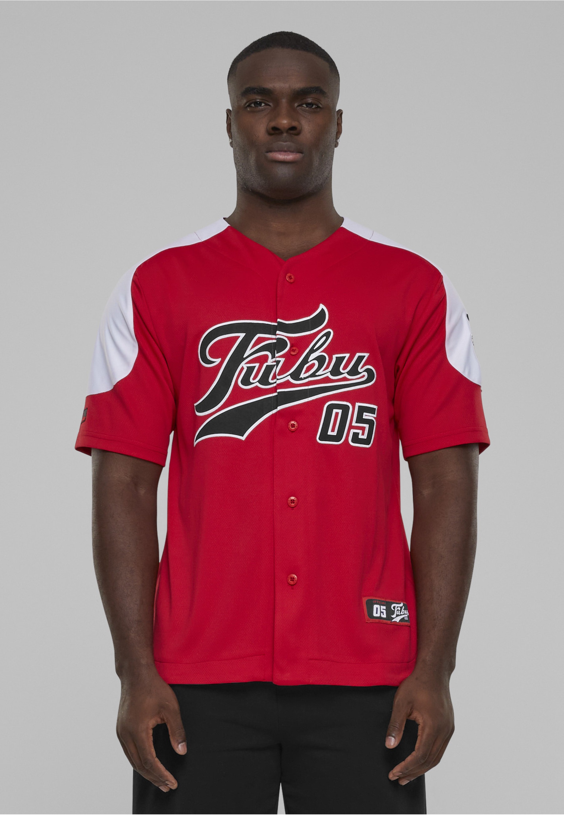 Fubu Kurzarmshirt »Fubu Herren FM222-019-1 FUBU Varsity Block Baseball Jersey« 1 Stk.