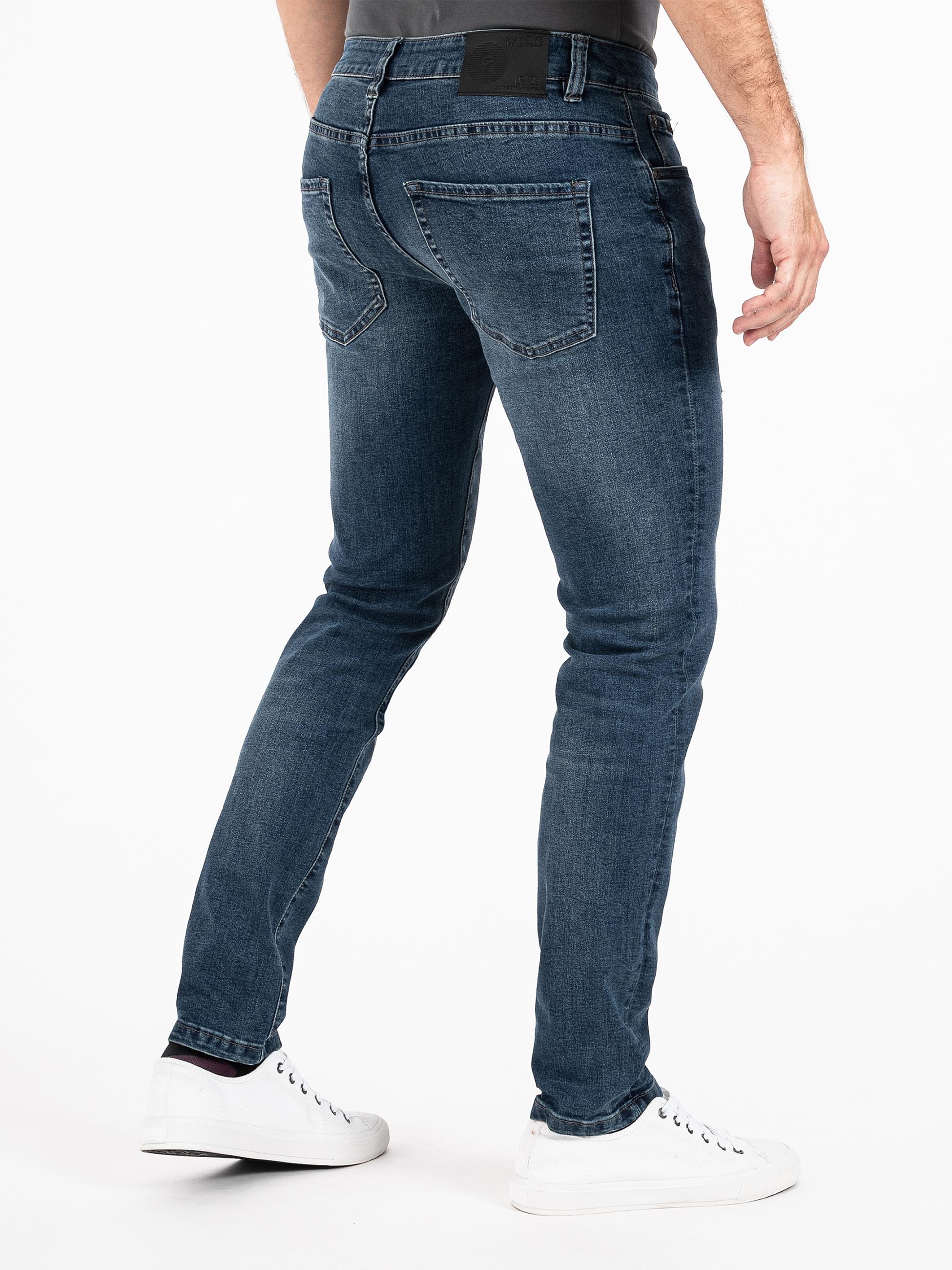 PEAK TIME Slim-fit-Jeans »München«, Herren Jeans mit Stretch-Bund und Destroyed-Optik