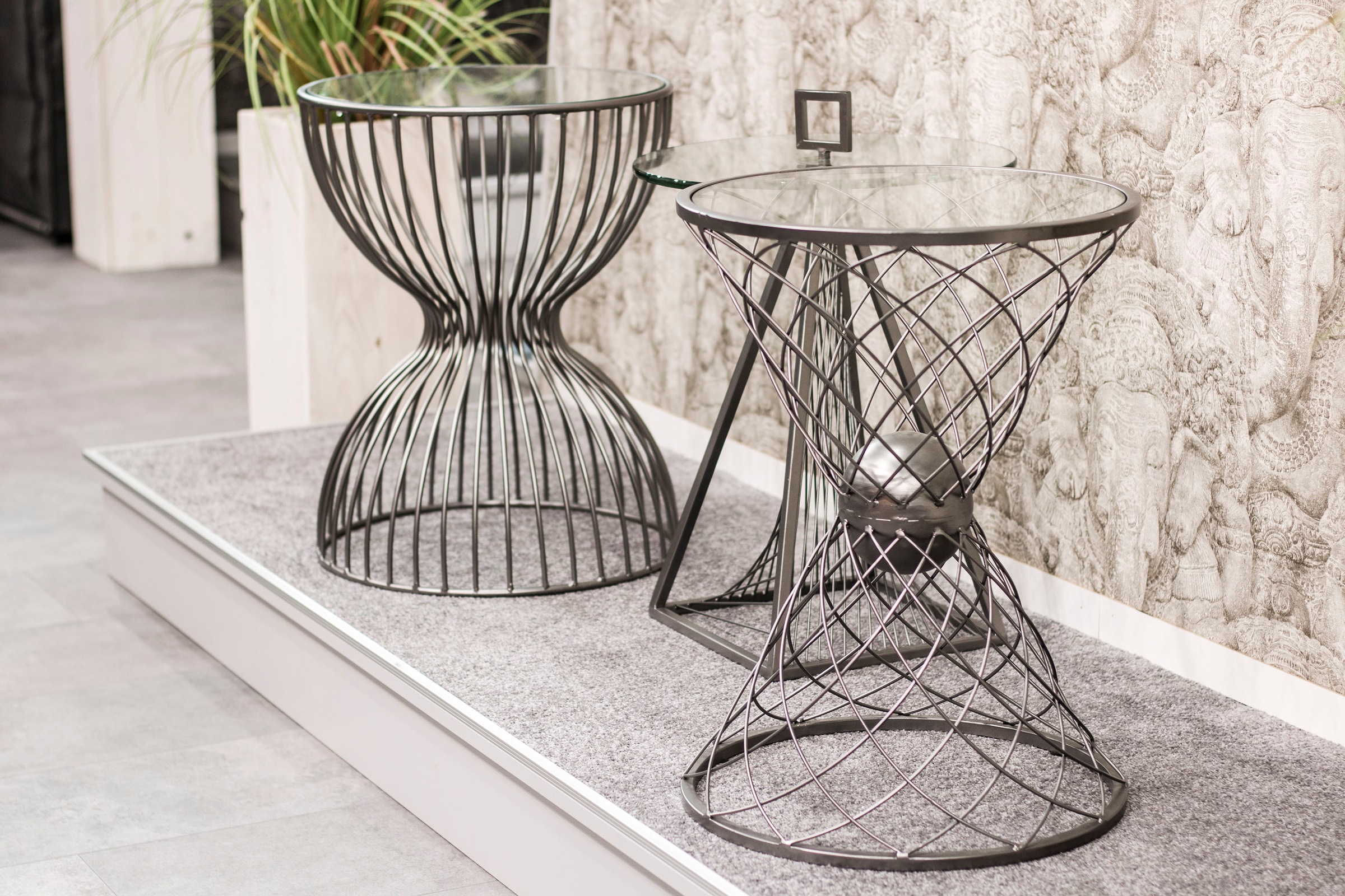 HAKU Beistelltisch »Sofatisch, Wohnzimmertisch« 1 Stk. tlg. rund - aus Metall Grau - Ø/H 45/57 cm