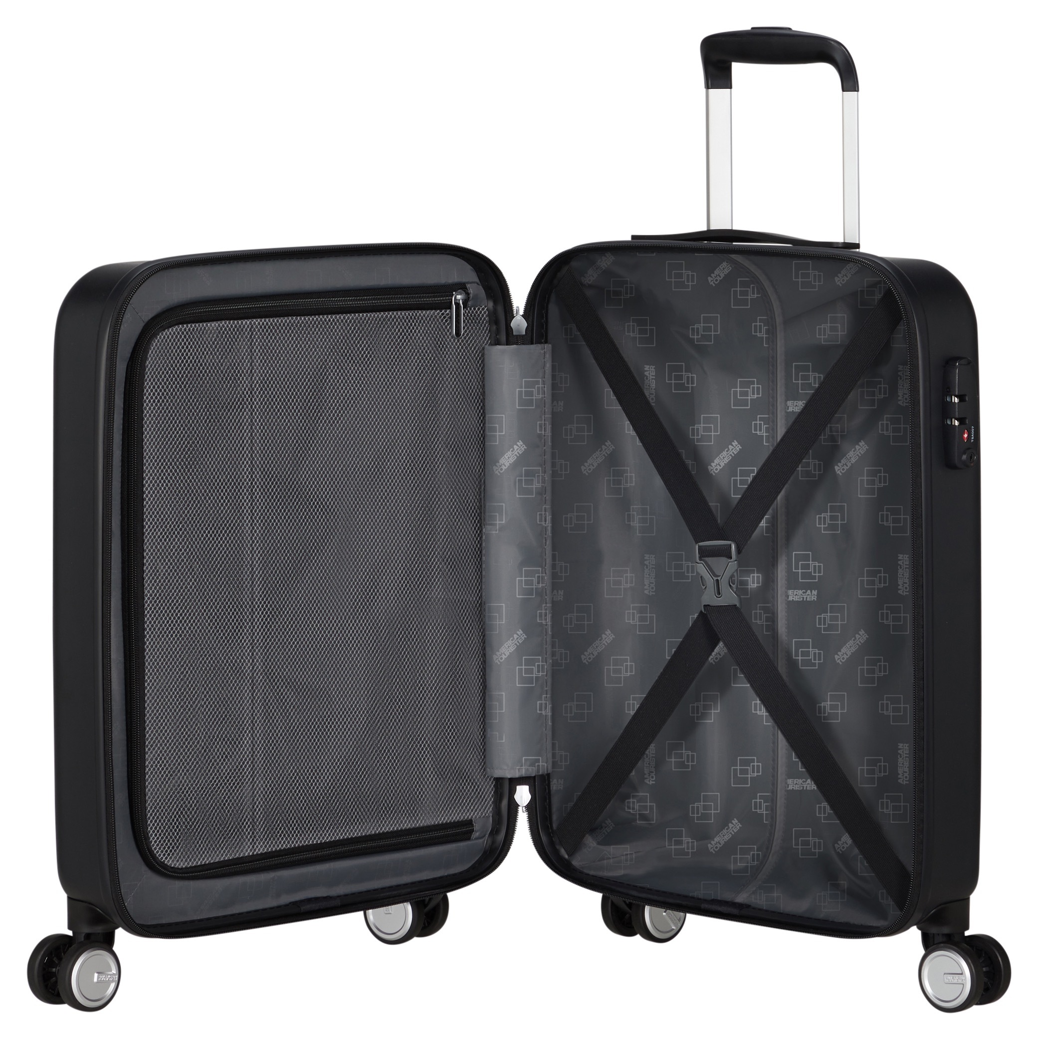 American Tourister® Trolley »ASTROBEAM 55«, 4 Rollen, Handgepäck-Koffer Reisegepäck Koffer TSA-Zahlenschloss