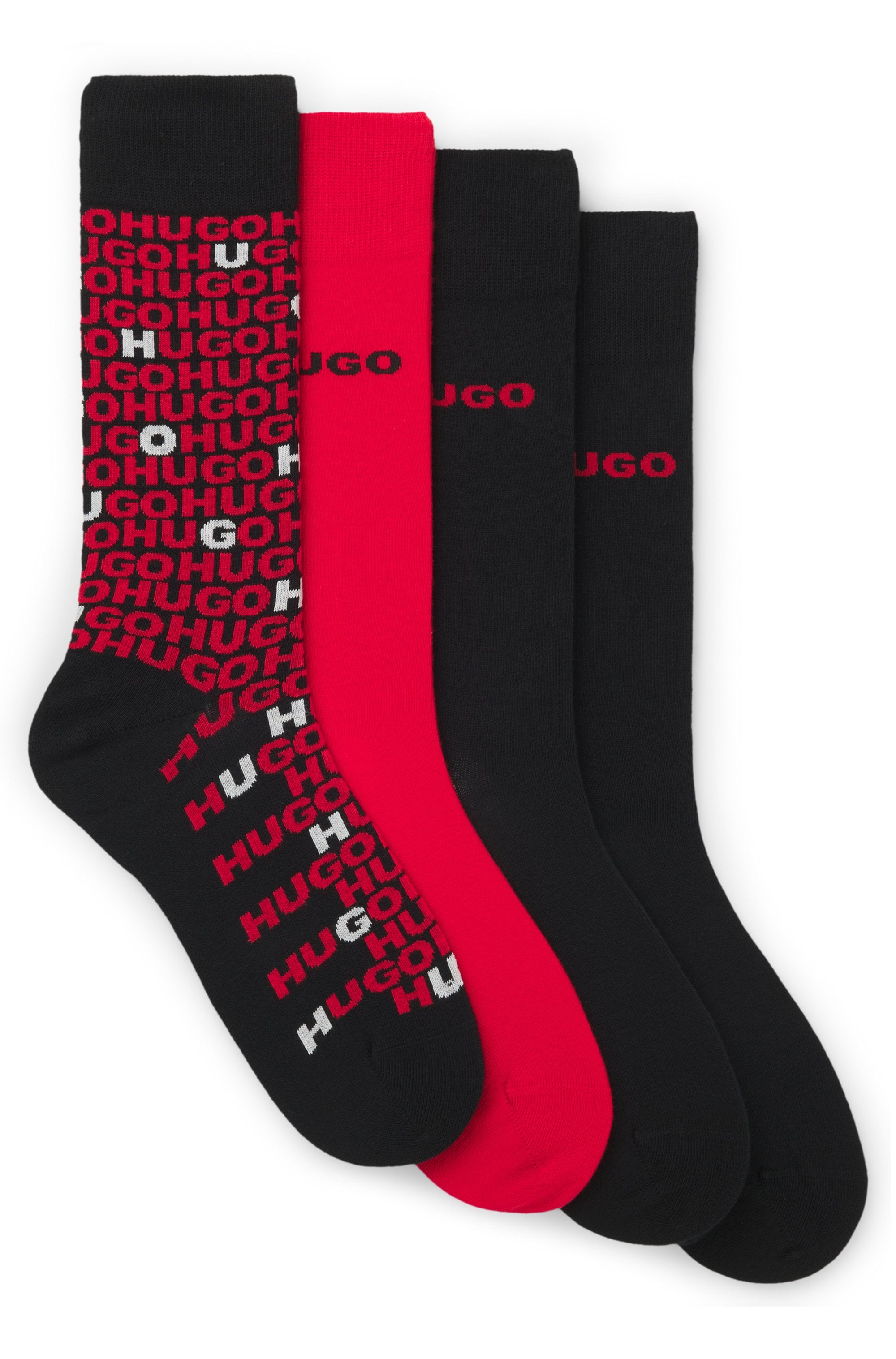 HUGO Underwear Socken "4P GIFT TORTUGA", (4 Paar), mittelhoch, mit Logo-Det günstig online kaufen