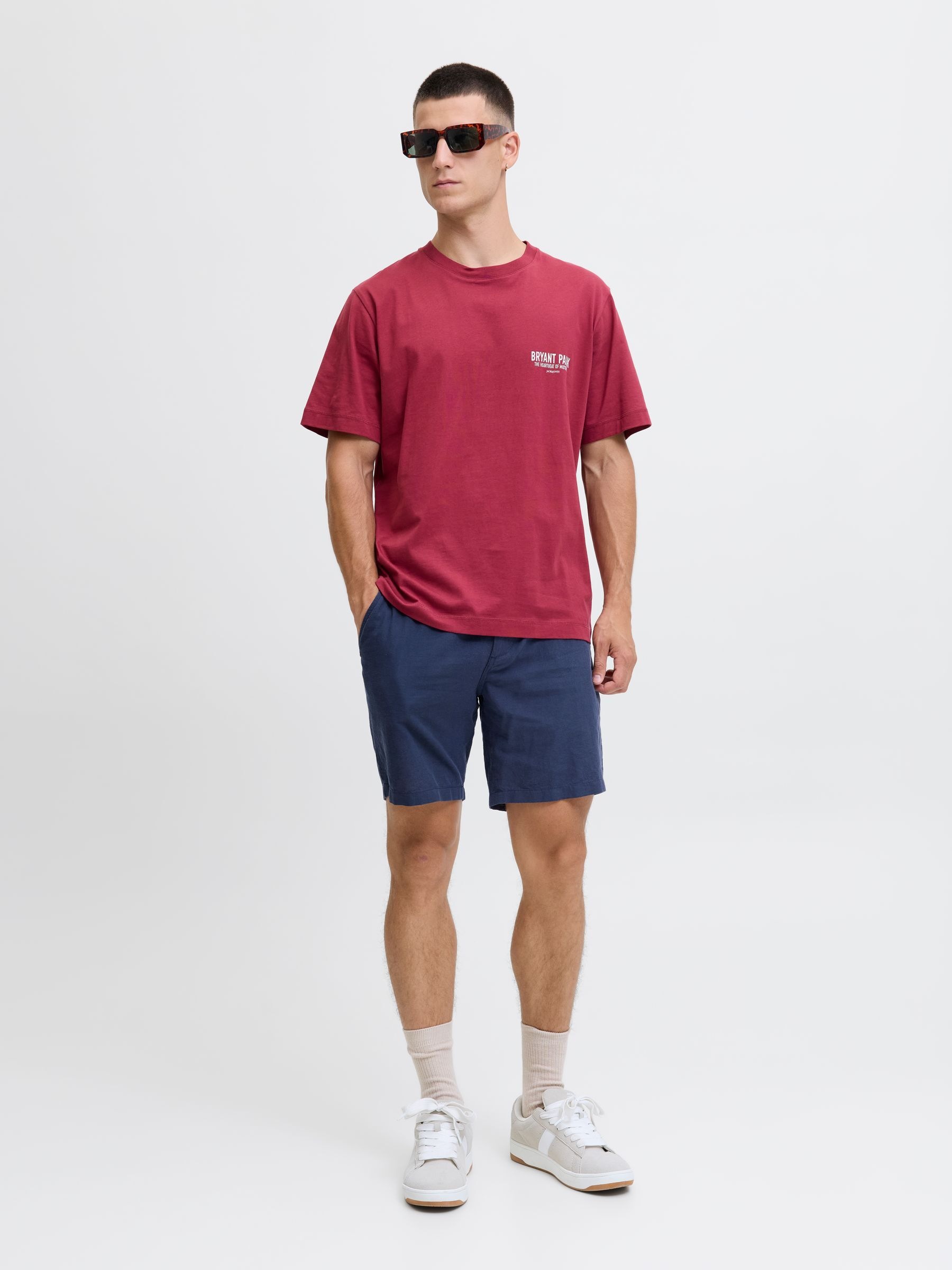 Jack & Jones Ace Chino Shorts Navy Size L 3