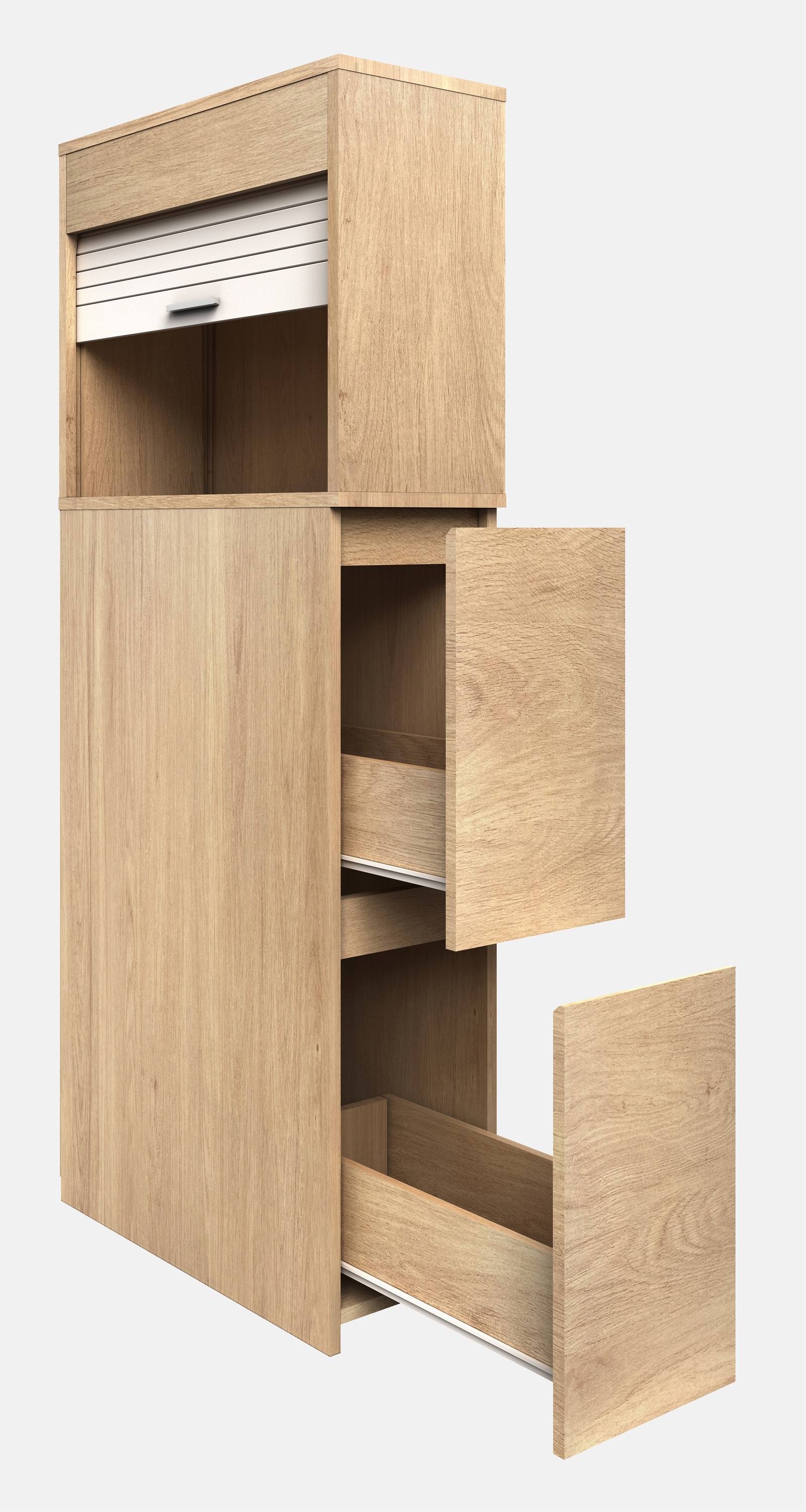 VCM Midischrank »Holz Badmöbel Nischenschrank Schublade Tasalo«