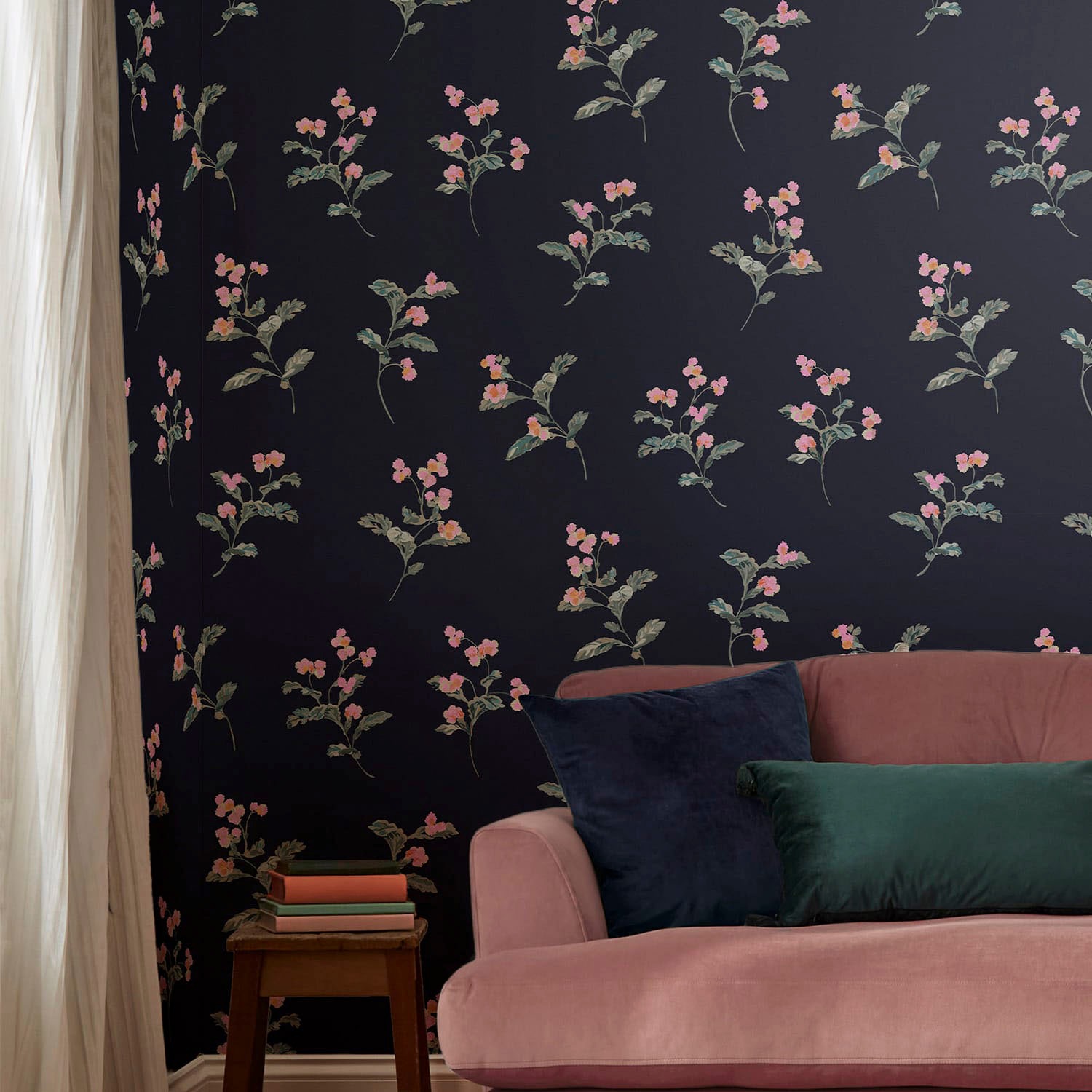 Joules Vliestapete »Swanton Floral Midnight Navy«, floral, floral