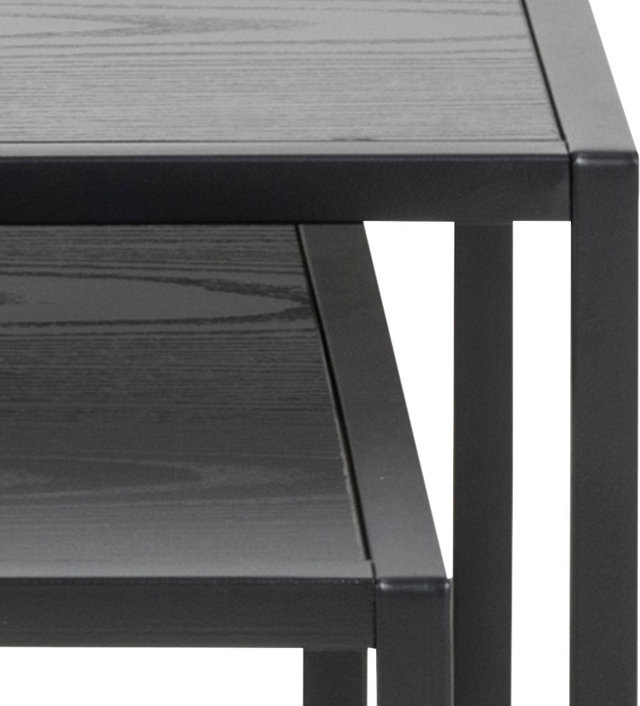 ACTONA GROUP Beistelltisch, (Set, 2 St.), Metallrahmen, Industrie-Look und quadratischer Form, Satz von 2 Stück
