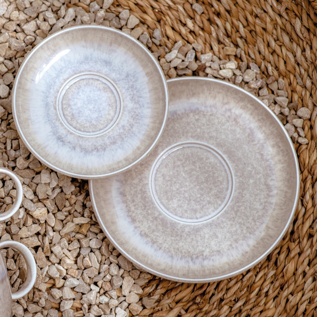 like. by Villeroy & Boch Tasse »Kaffeetassen mit Untertassen Perlemor Sand 190 ml 6er Set beige«