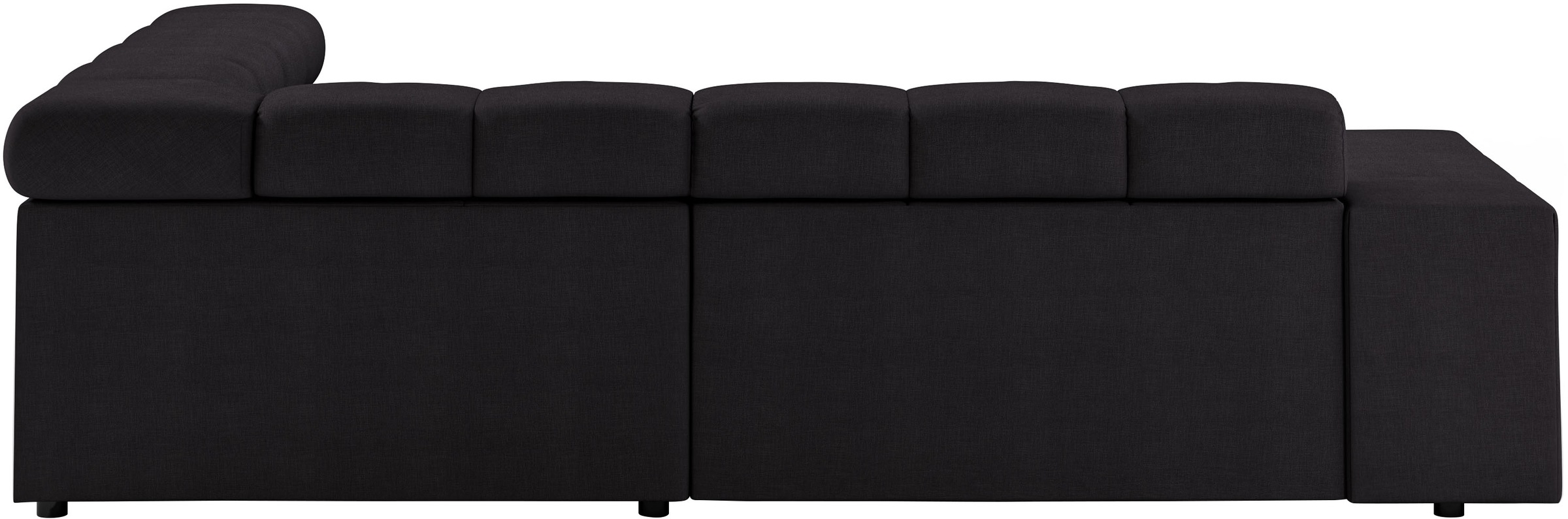 Ecksofa HOME AFFAIRE "Ancona, incl. Kopfteilverstellung + 3 Zierkissen, L-Form, Breite 249cm", grau, B:249cm H:70cm T:215cm, 100% Polyester, Sofas, Ecksofa, wahlweise motorische Sitztiefenverstellung, B/T(H: 249/215/70 cm 8