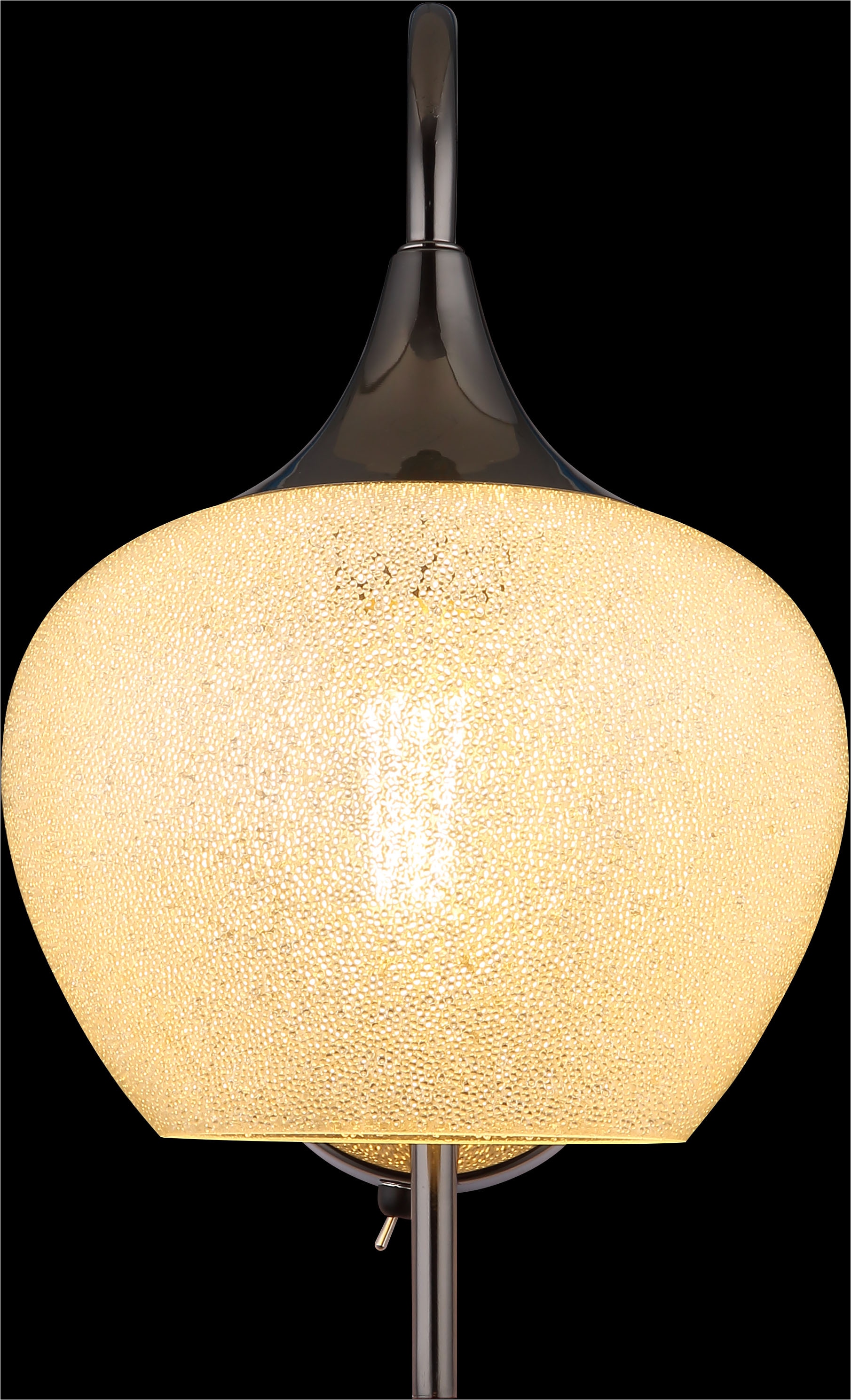 GLOBO LIGHTING Wandleuchte »MAXY«, Leuchtmittel E27 | ohne Leuchtmittel, Wandlampe/Metall/Acrylkristalle/Lichtschein: abwärts/schwarz-chrom