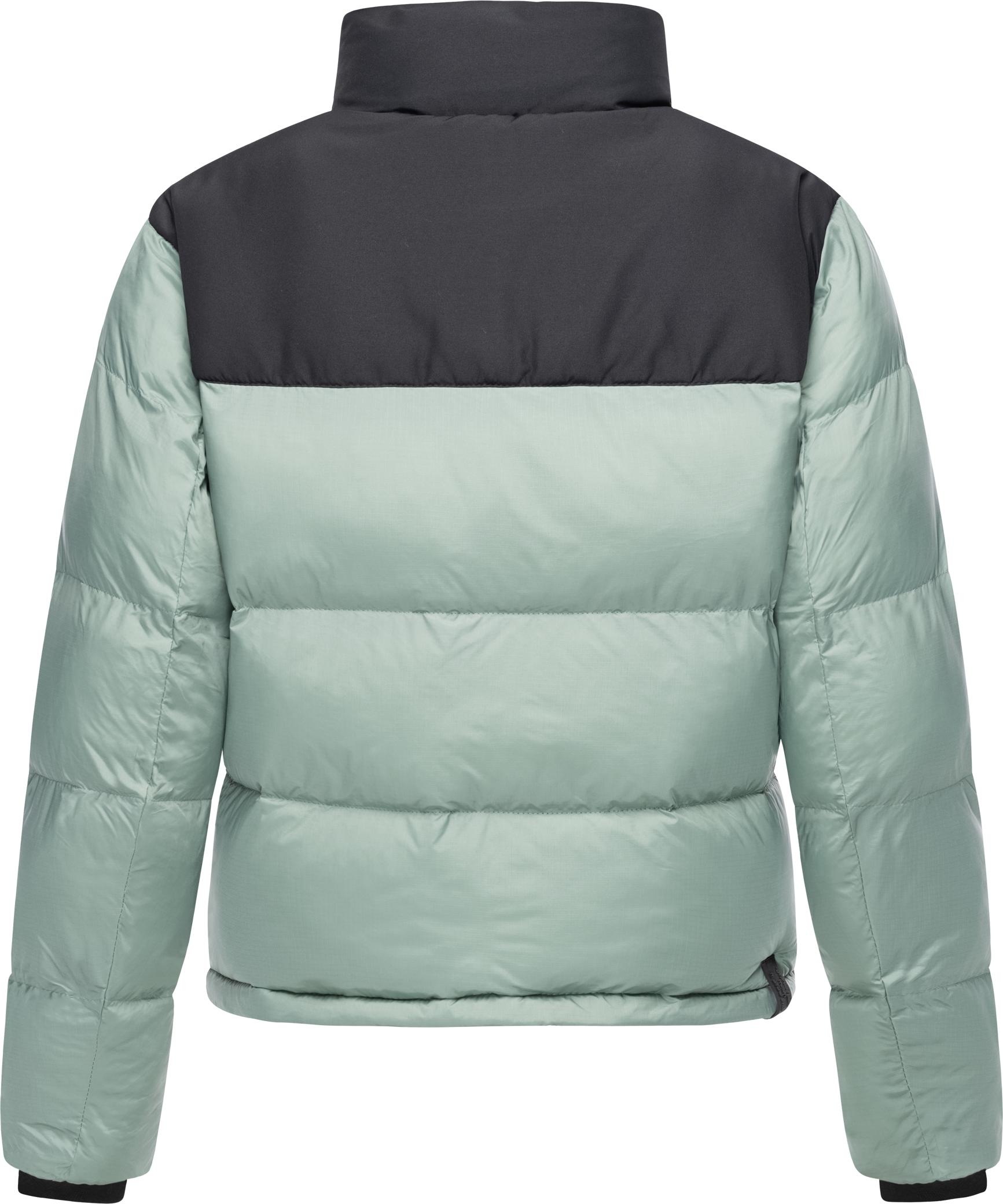 Ragwear Steppjacke »Serah«, ohne Kapuze, stylische Damen Winterjacke im Colourblocking-Design