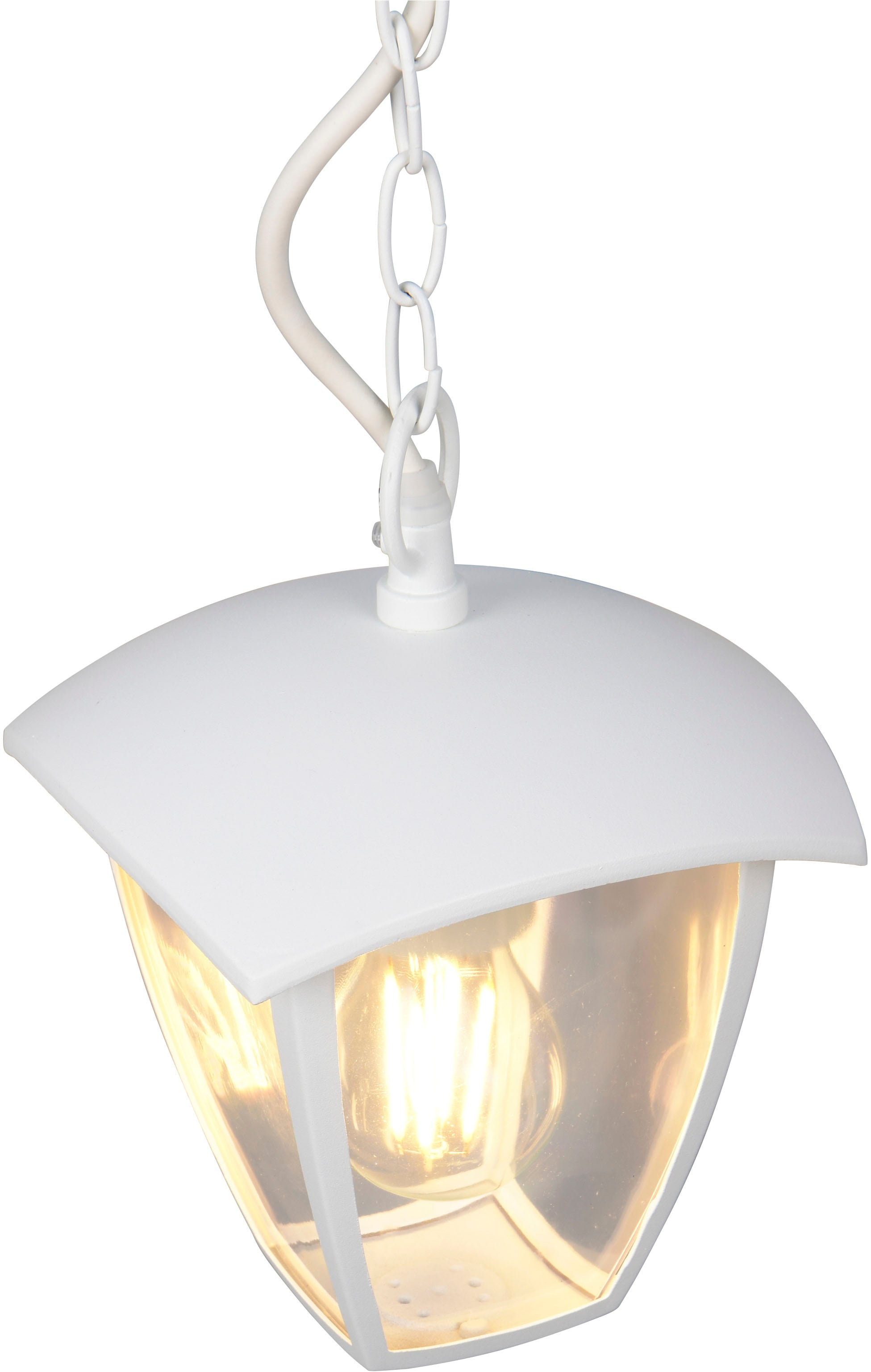 TRIO Leuchten Außen-Deckenleuchte »VENTA, Outdoor Pendelleuchte 1-flammig, exkl 1x E27 max 10W, IP44«, 1 flammig, Leuchtmittel E27 | Leuchtmittel wechselbar, Terrassen Hängelampe, Pendelleuchte Garten max Höhe 82cm