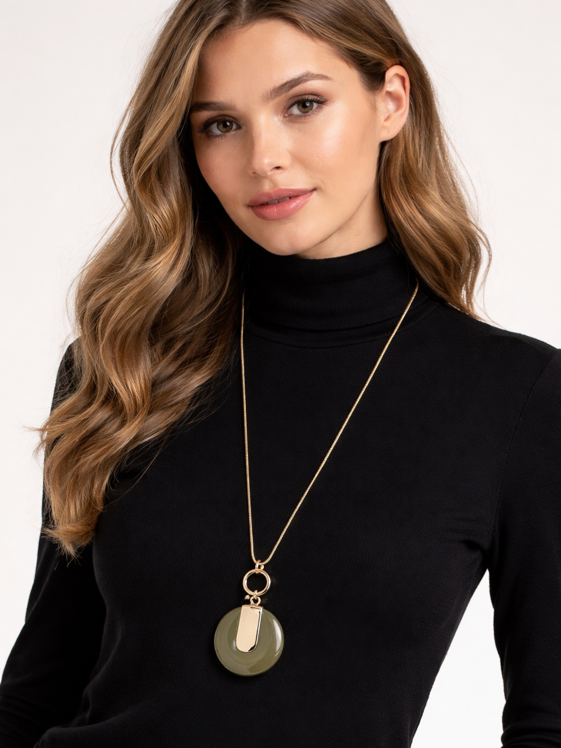 COLLEZIONE ALESSANDRO Lange Kette »Elena« Kette mit Kunstharzanhänger