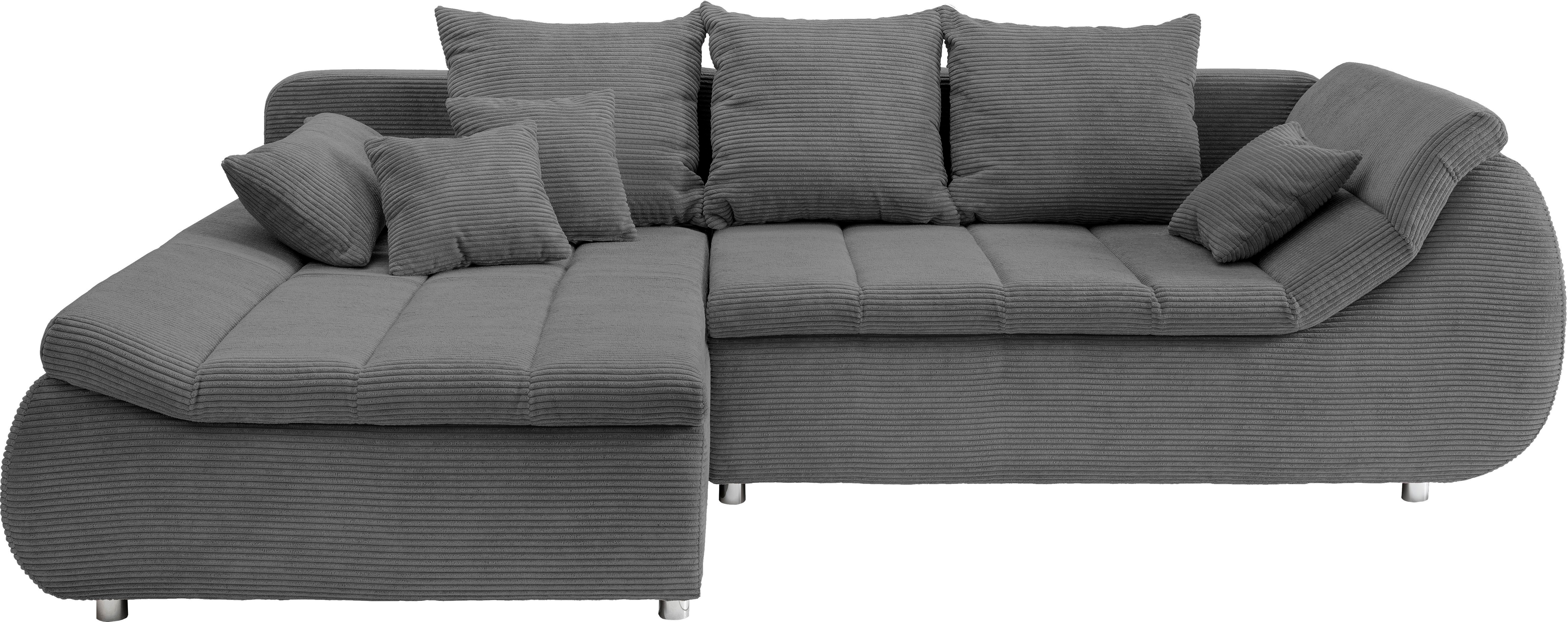 Thumbnail - INOSIGN Ecksofa "Imola elegant und bequem, aktuelle Steppung im Sitz, L-Form", wahlweise mit Bettfunktion