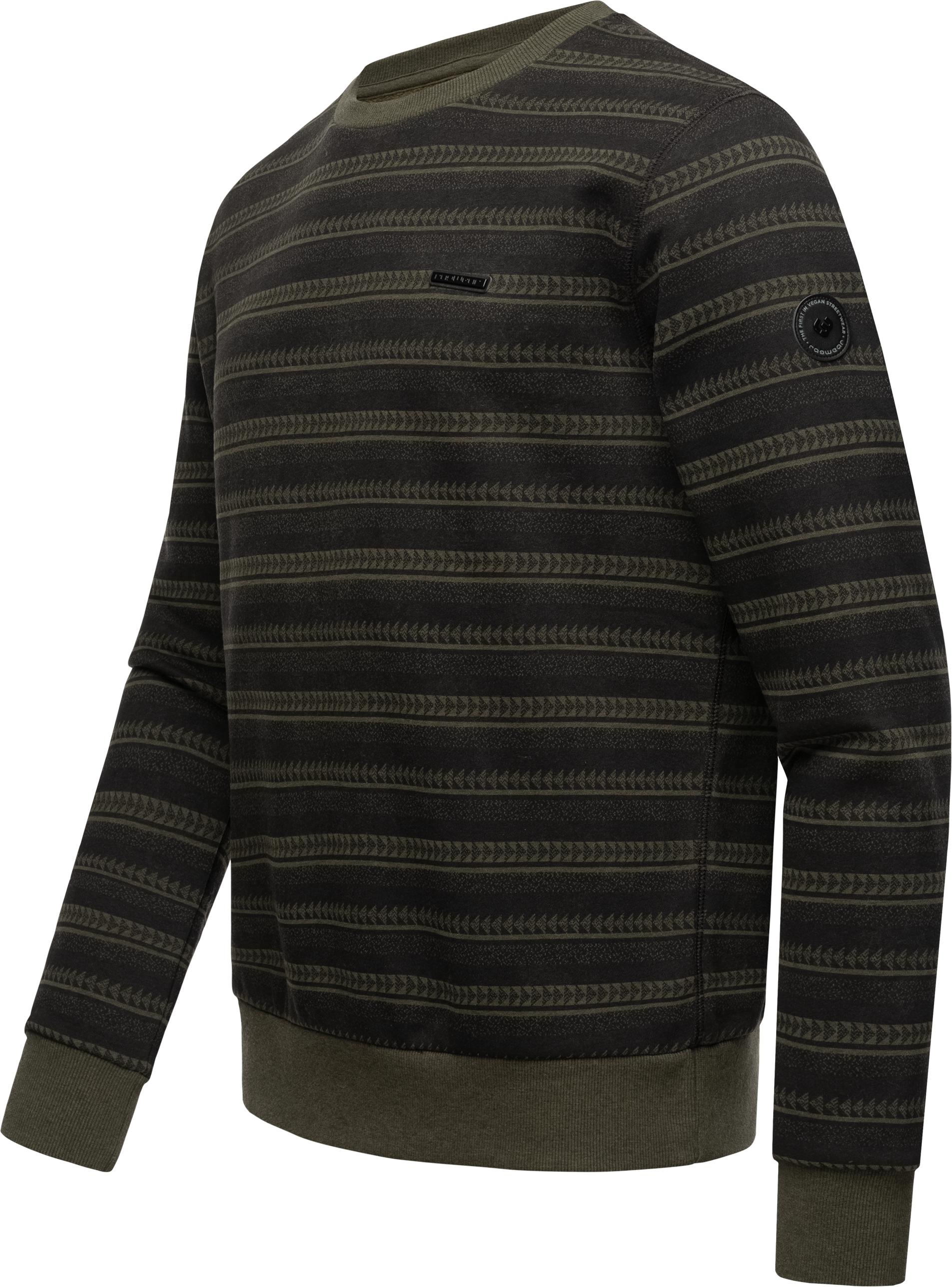 Ragwear Streifenpullover "Inddie Print", stylischer Herren Sweatpullover mi günstig online kaufen