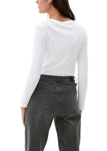 s.Oliver Langarmshirt, mit U-Boot-Ausschnitt
