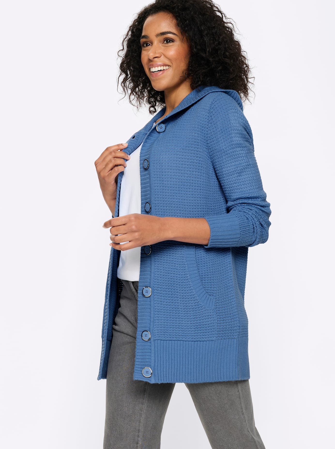Classic Basics Kapuzenstrickjacke