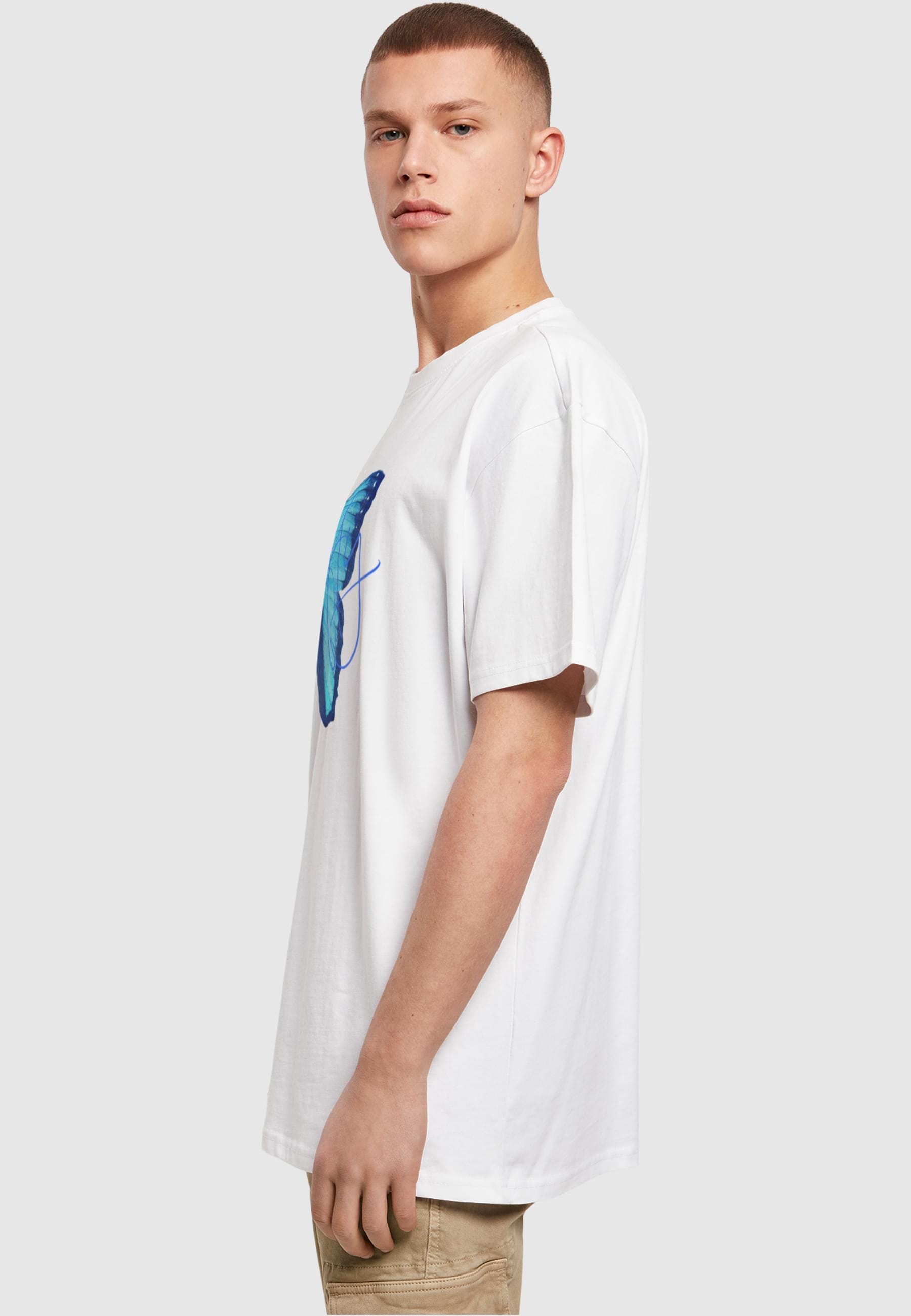 Merchcode T-Shirt »Merchcode Herren Butterfly Blue Heavy Oversized Tee«, (1 tlg.)
