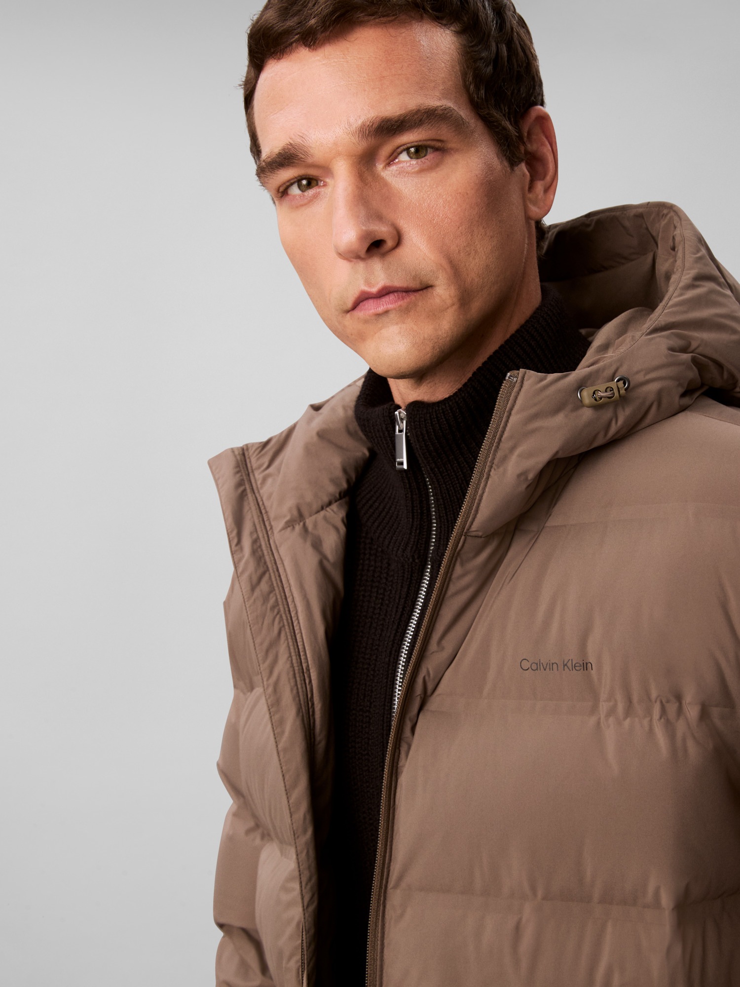 Thumbnail - Calvin Klein Steppmantel "LS BONDED CHNNLD LONG HOODED PUF", Mit Rundhalsausschnitt, regular fit